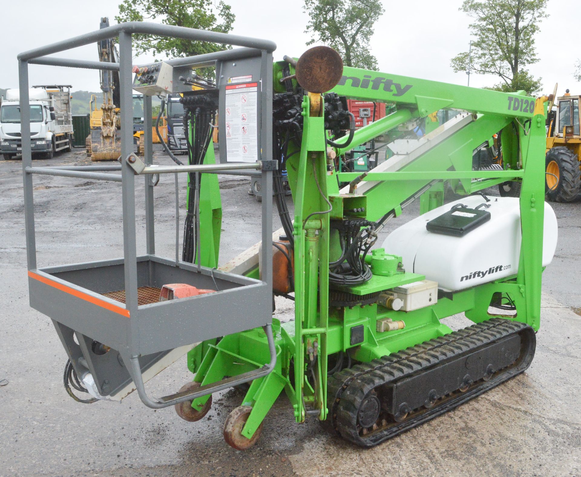 Nifty TD120T diesel driven rubber tracked boom lift