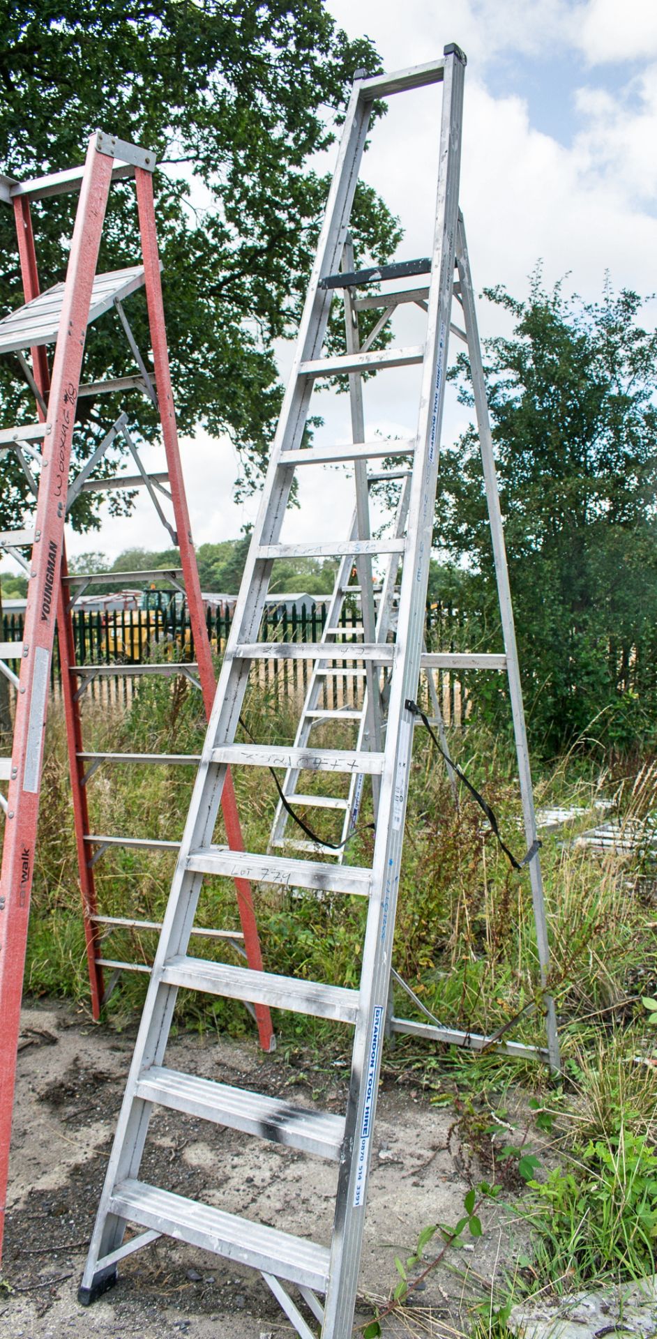 10 tread aluminium step ladder