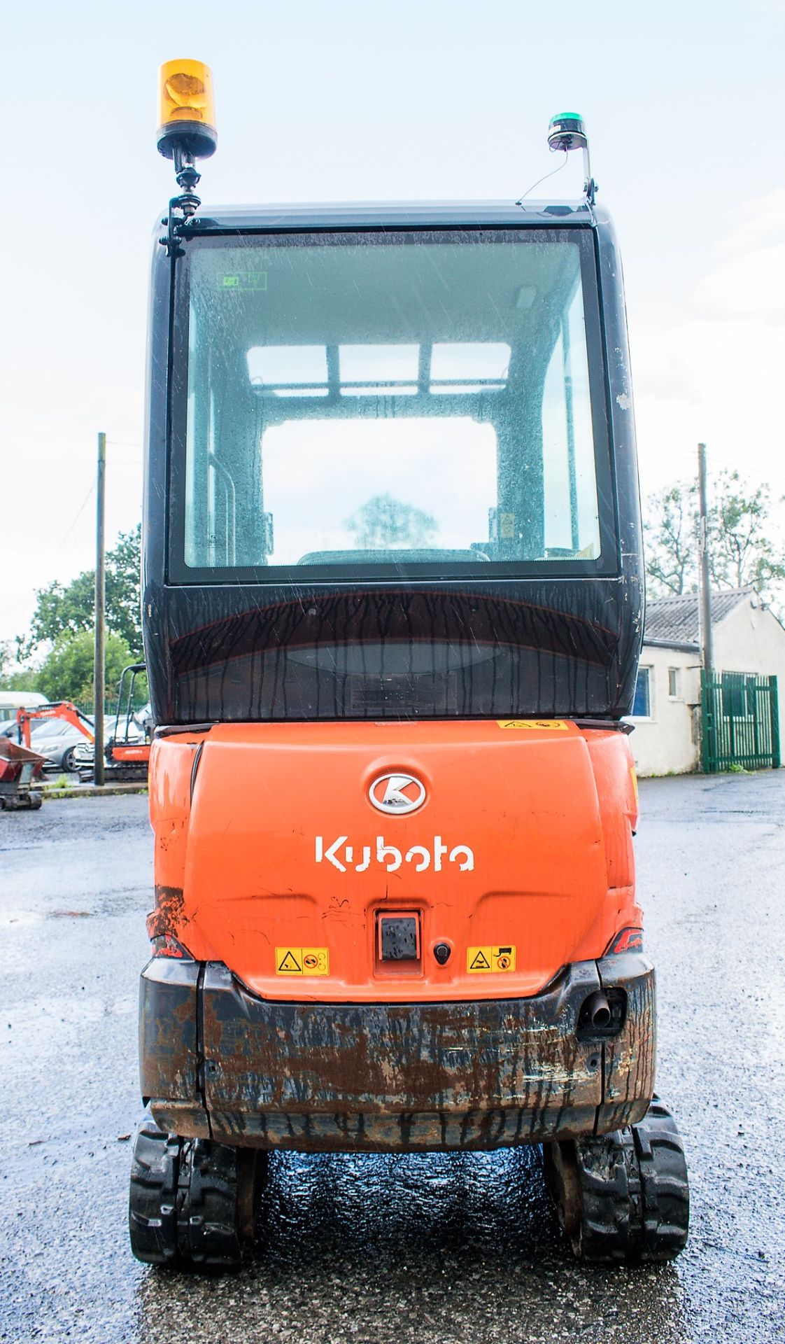 Kubota KX16-4 1.5 tonne rubber tracked excavator Year: 2013 S/N: 57032 Recorded Hours: 2245 blade, - Image 6 of 13