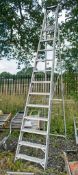 12 tread aluminium step ladder