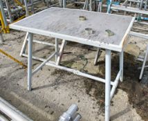 Steel site work bench