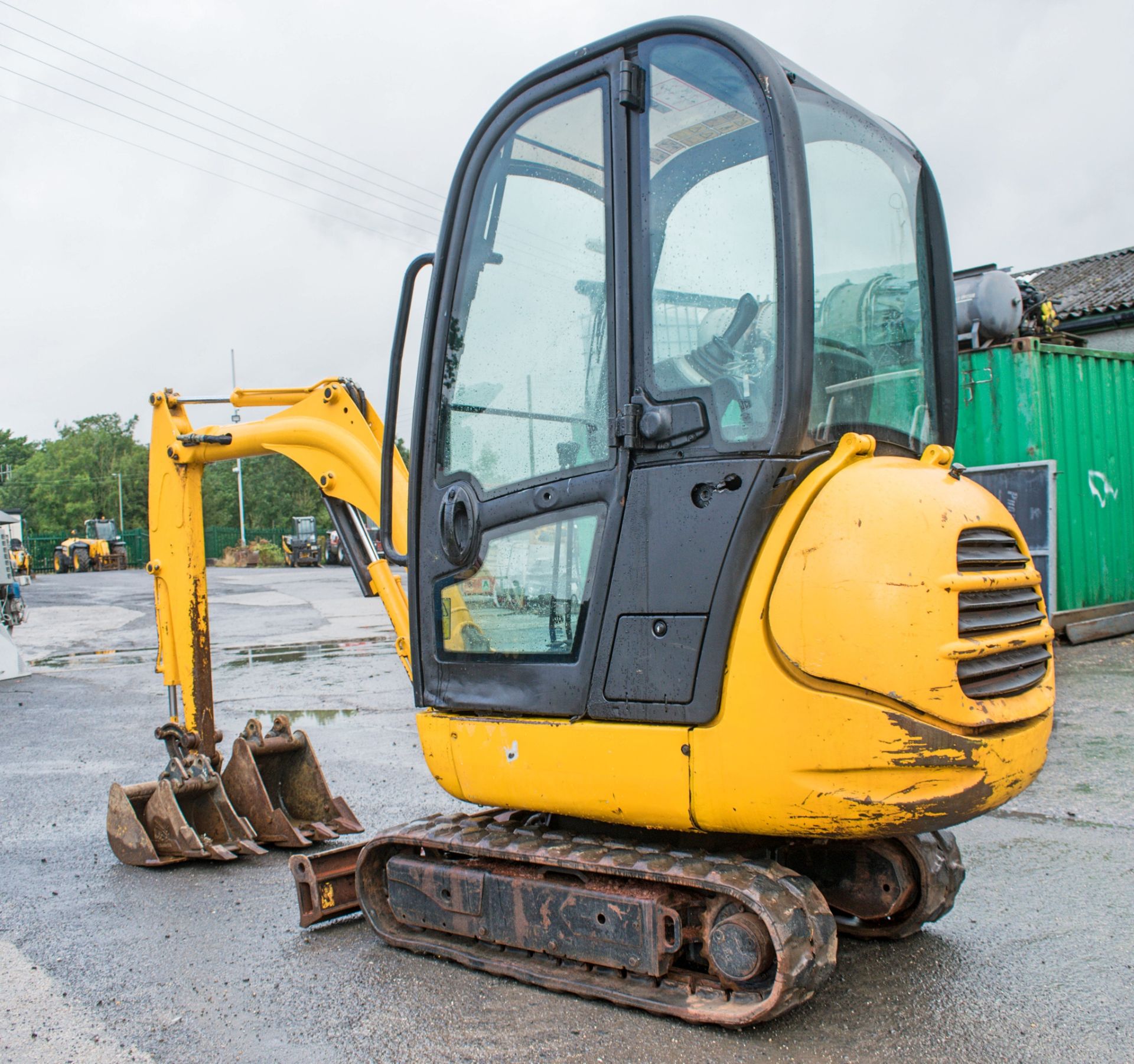 JCB 8014 1.5 tonne rubber tracked excavator Year: 2007 S/N: 1283459 Recorded Hours: 1769 blade & 3 - Image 3 of 12