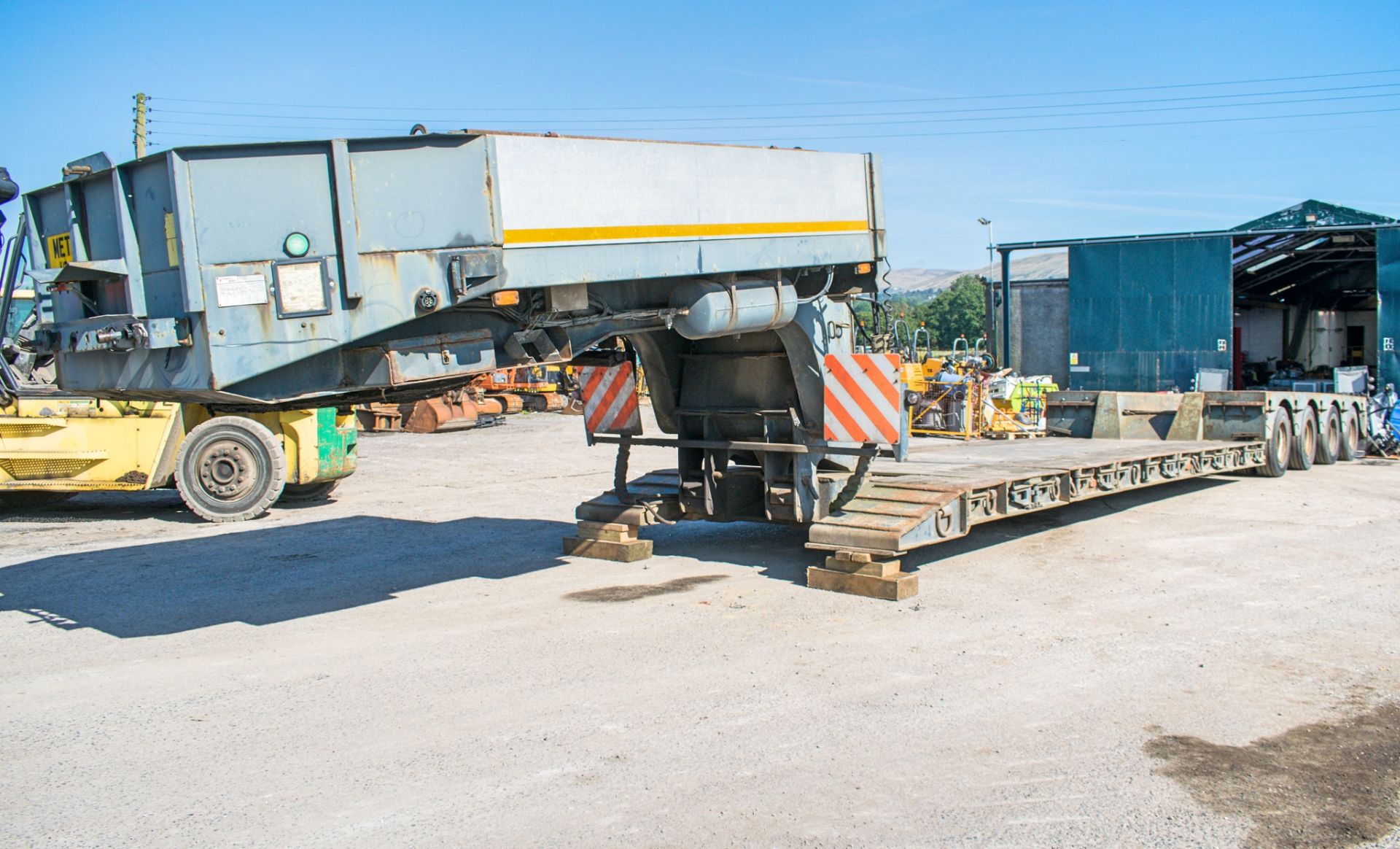 Faymonville STBZ-4VA 4 axle rear steer low loader semi trailer Serial Number: 113405