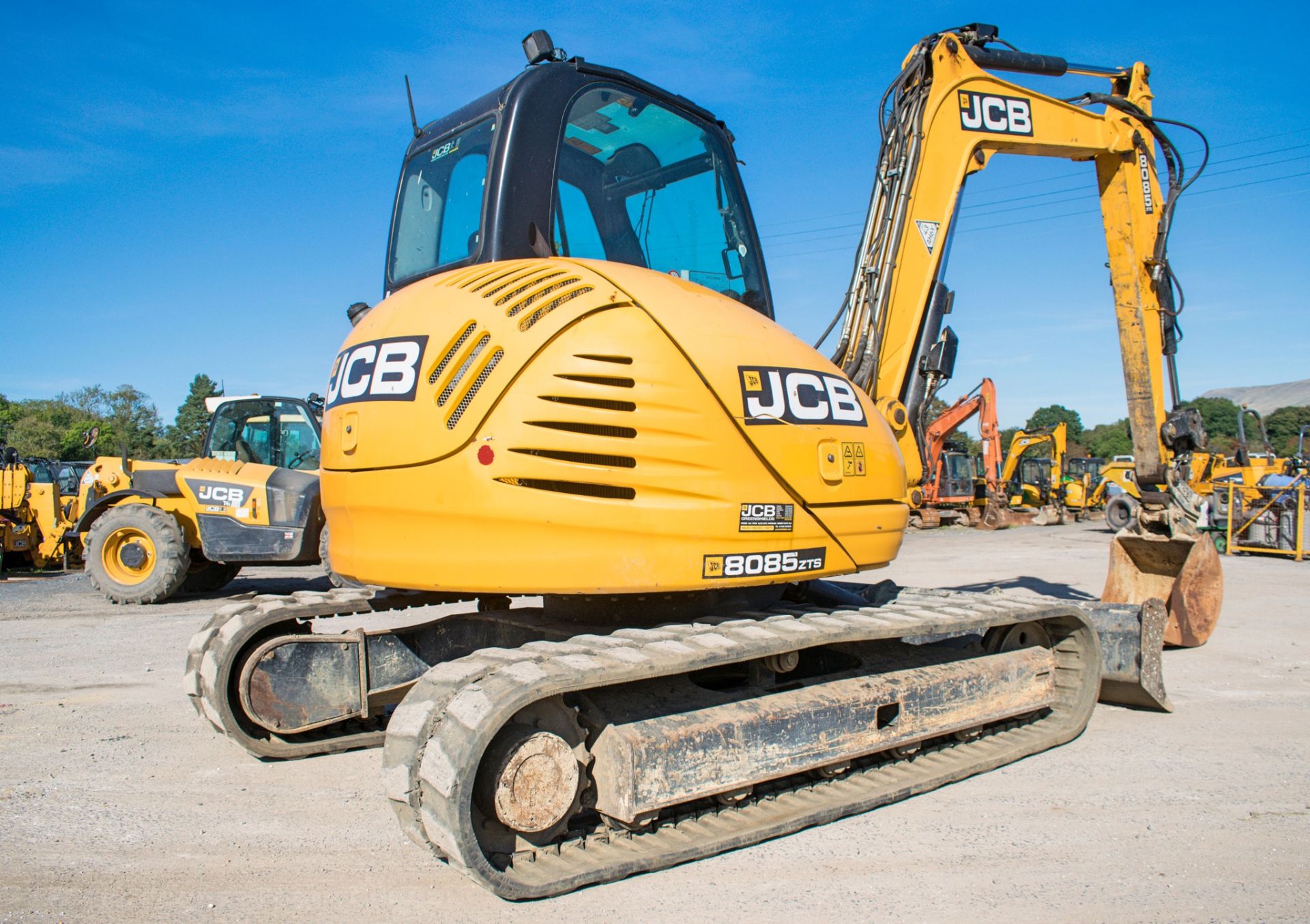 JCB 8085 ZTS 8.5 tonne rubber tracked excavator Year: 2013 S/N: 1073047 Recorded Hours: 95075 (Clock - Bild 4 aus 19