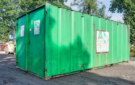 21ft x 9 ft steel site store unit A308236