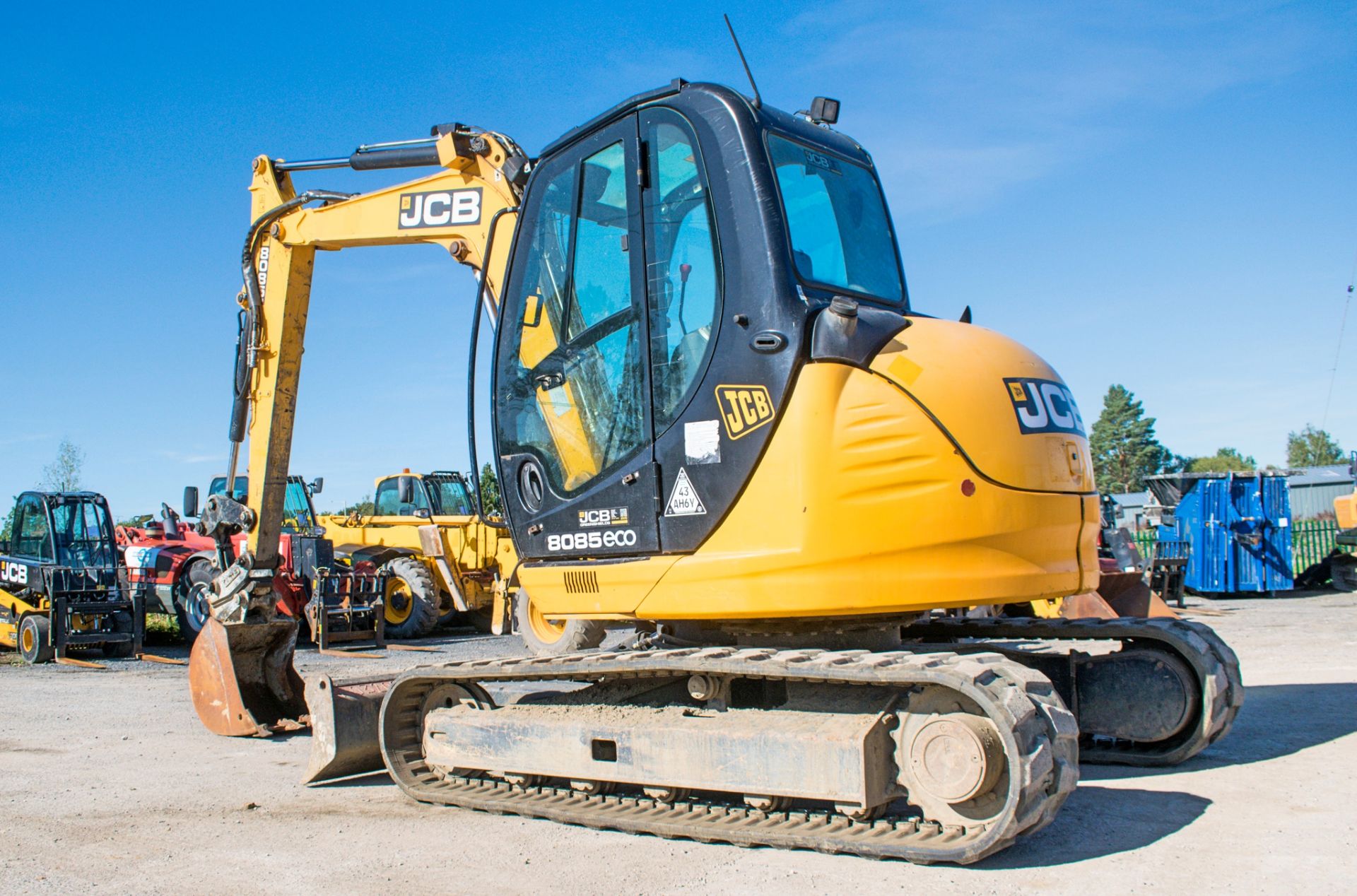 JCB 8085 ZTS 8.5 tonne rubber tracked excavator Year: 2013 S/N: 1073047 Recorded Hours: 95075 (Clock - Bild 3 aus 19