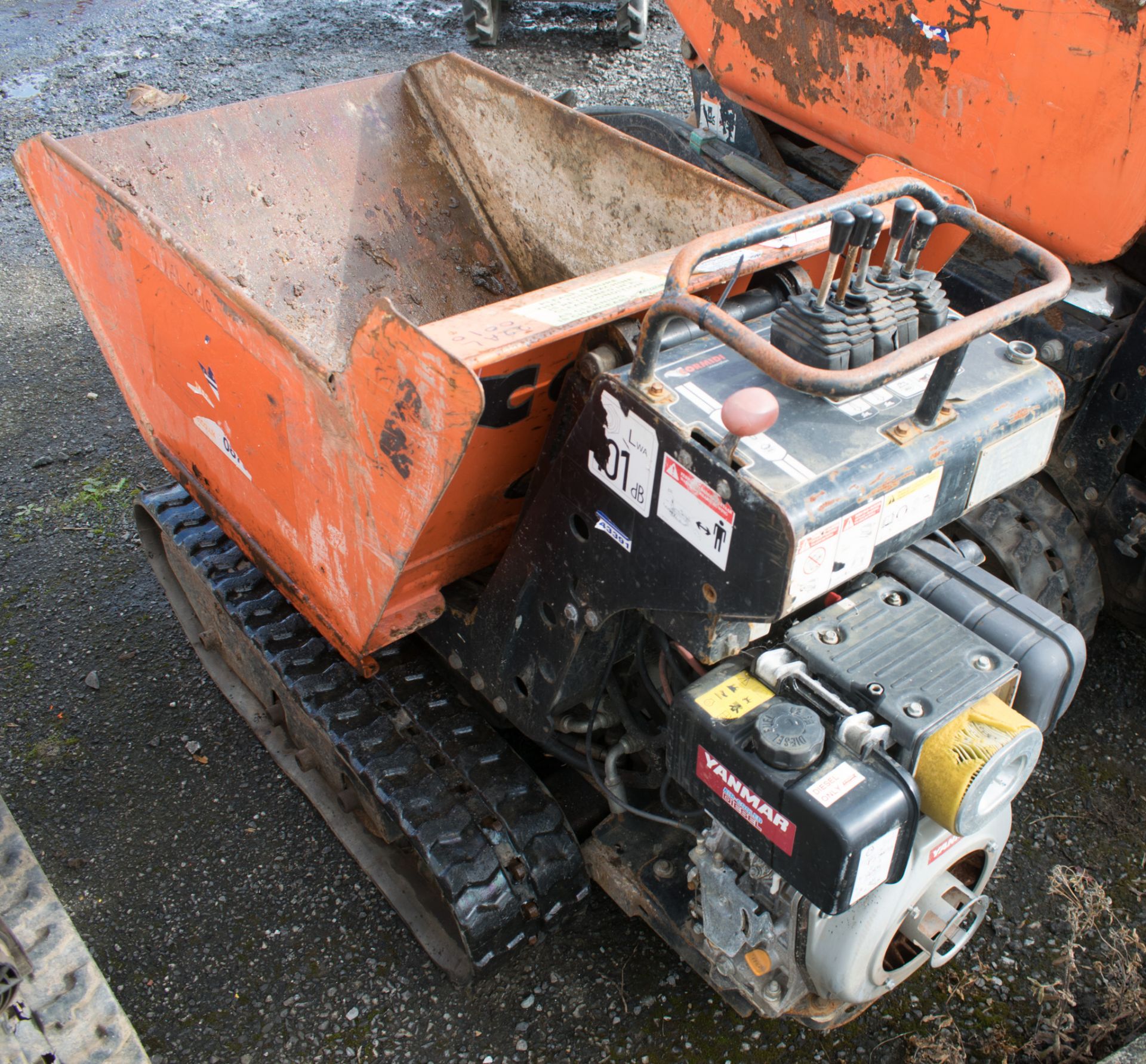 CORMIDI C6.50 TWHTD diesel driven walk behind high tip rubber tracked dumper Year: 2007 S/N: - Image 3 of 4