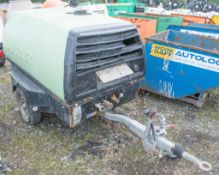 SULLAIR 65K diesel driven mobile air compressor S/N:  411315 Recorded hours: 3743