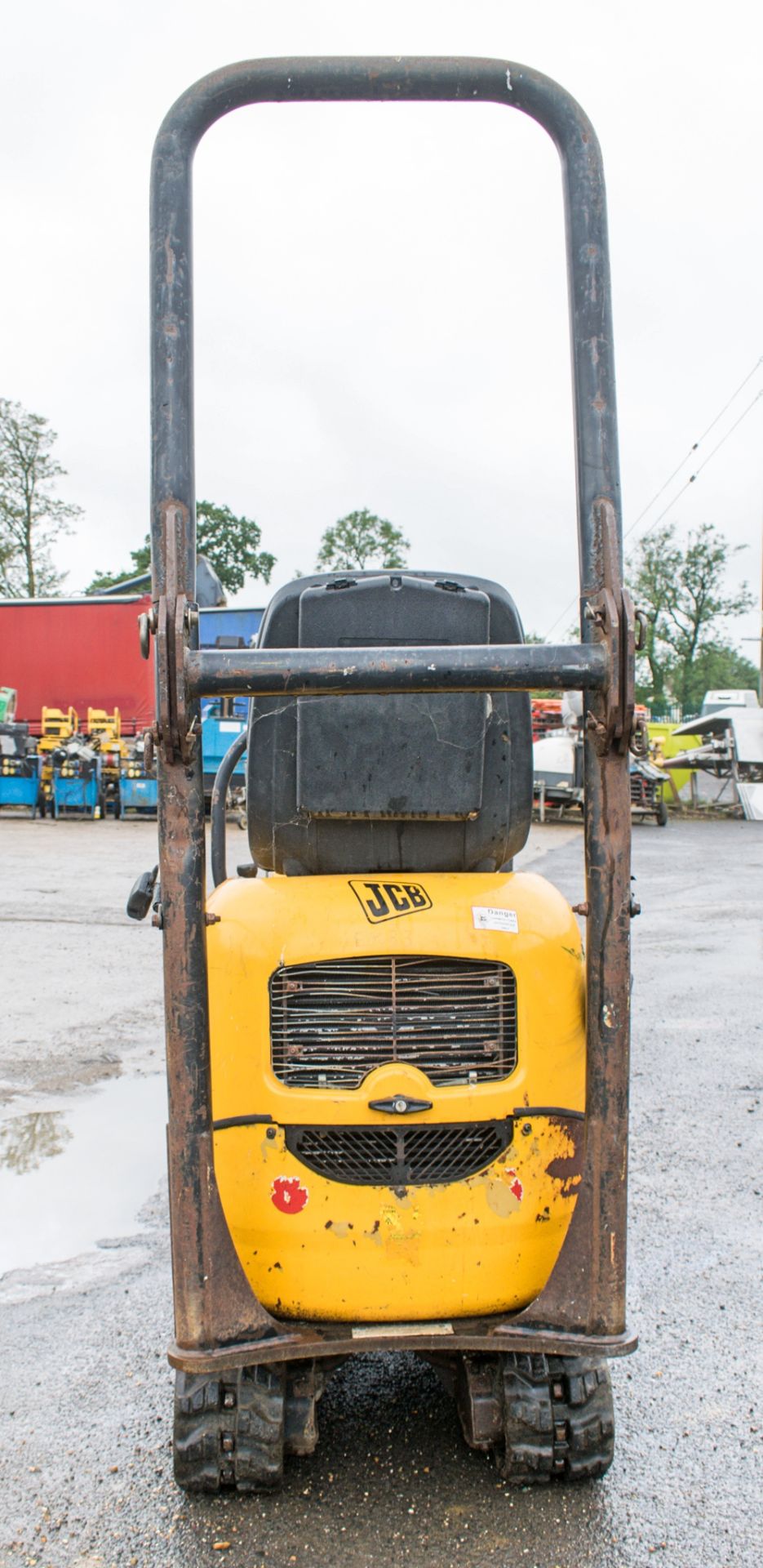 JCB 8008 0.8 tonne rubber tracked micro excavator Year: 2006 S/N: 1148840 Recorded Hours: 747 blade, - Image 6 of 12