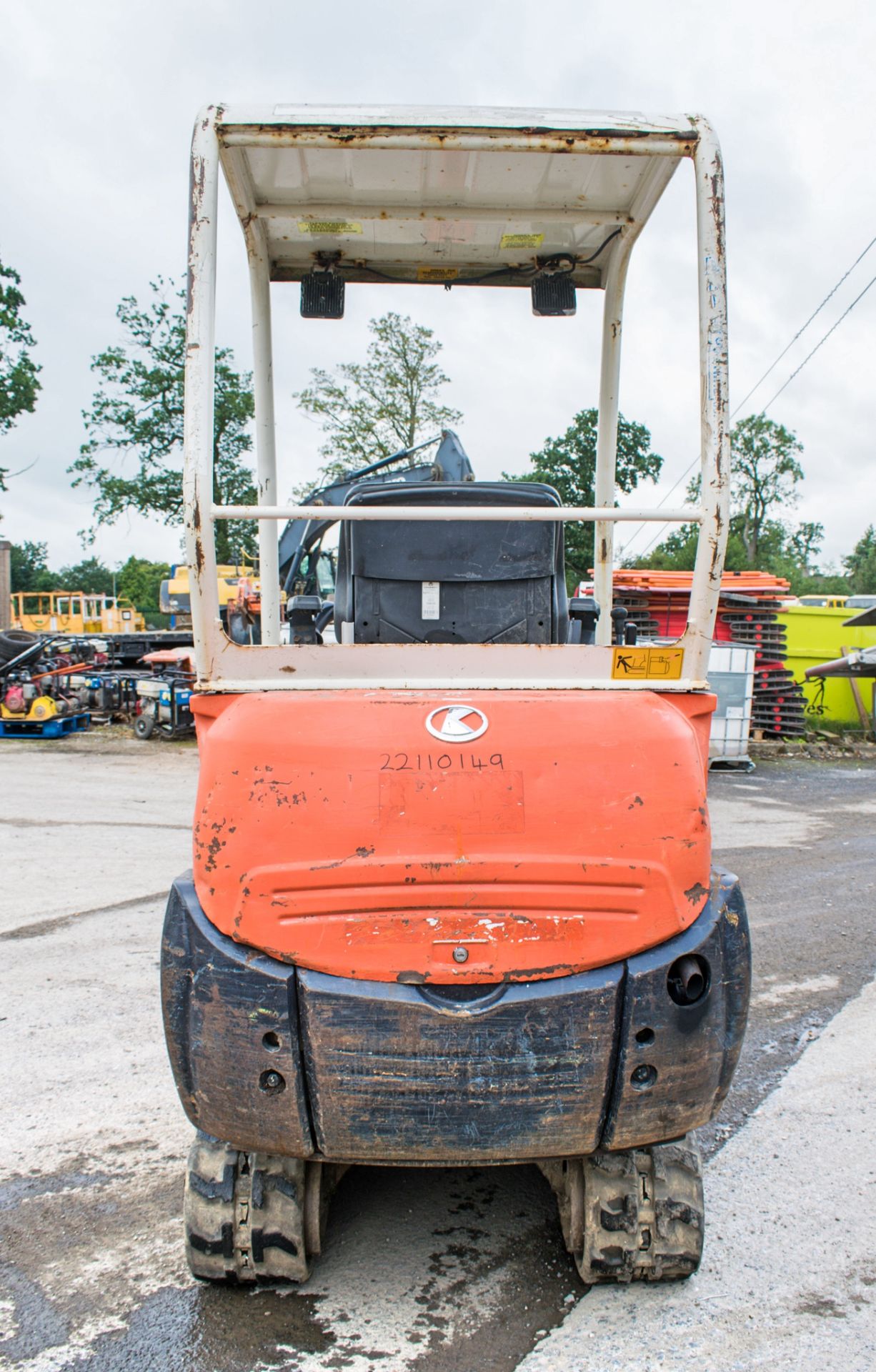 Kubota KX36-3 1.5 tonne rubber tracked mini excavator Year: 2005 S/N: 37056102 Recorded Hours: - Image 6 of 11