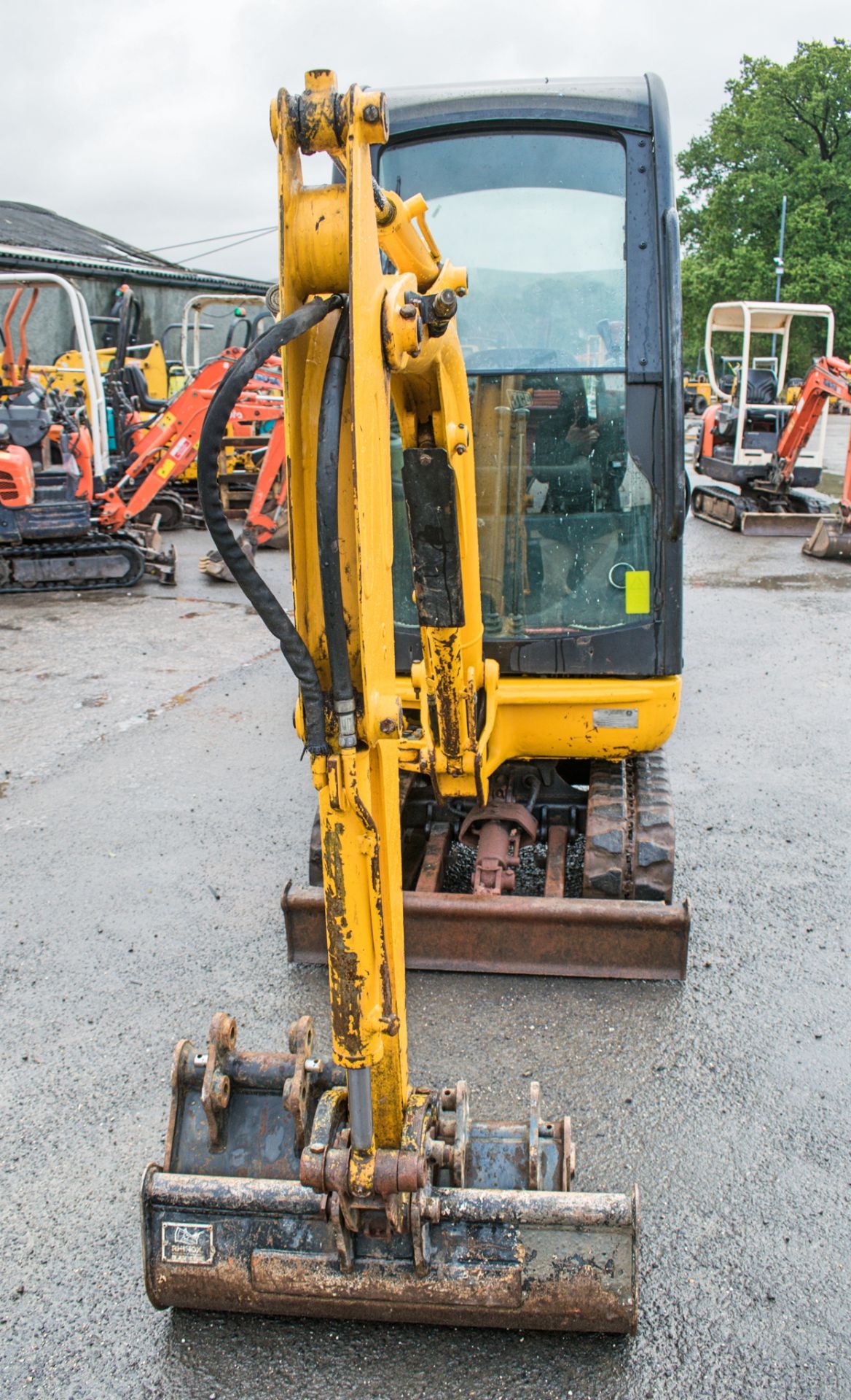 JCB 8014 1.5 tonne rubber tracked excavator Year: 2007 S/N: 1283459 Recorded Hours: 1769 blade & 3 - Image 5 of 12