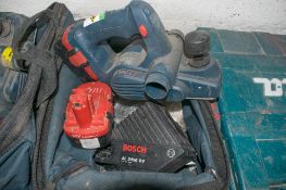 BOSCH 18 volt cordless power planer Complete with charger, battery and carry bag