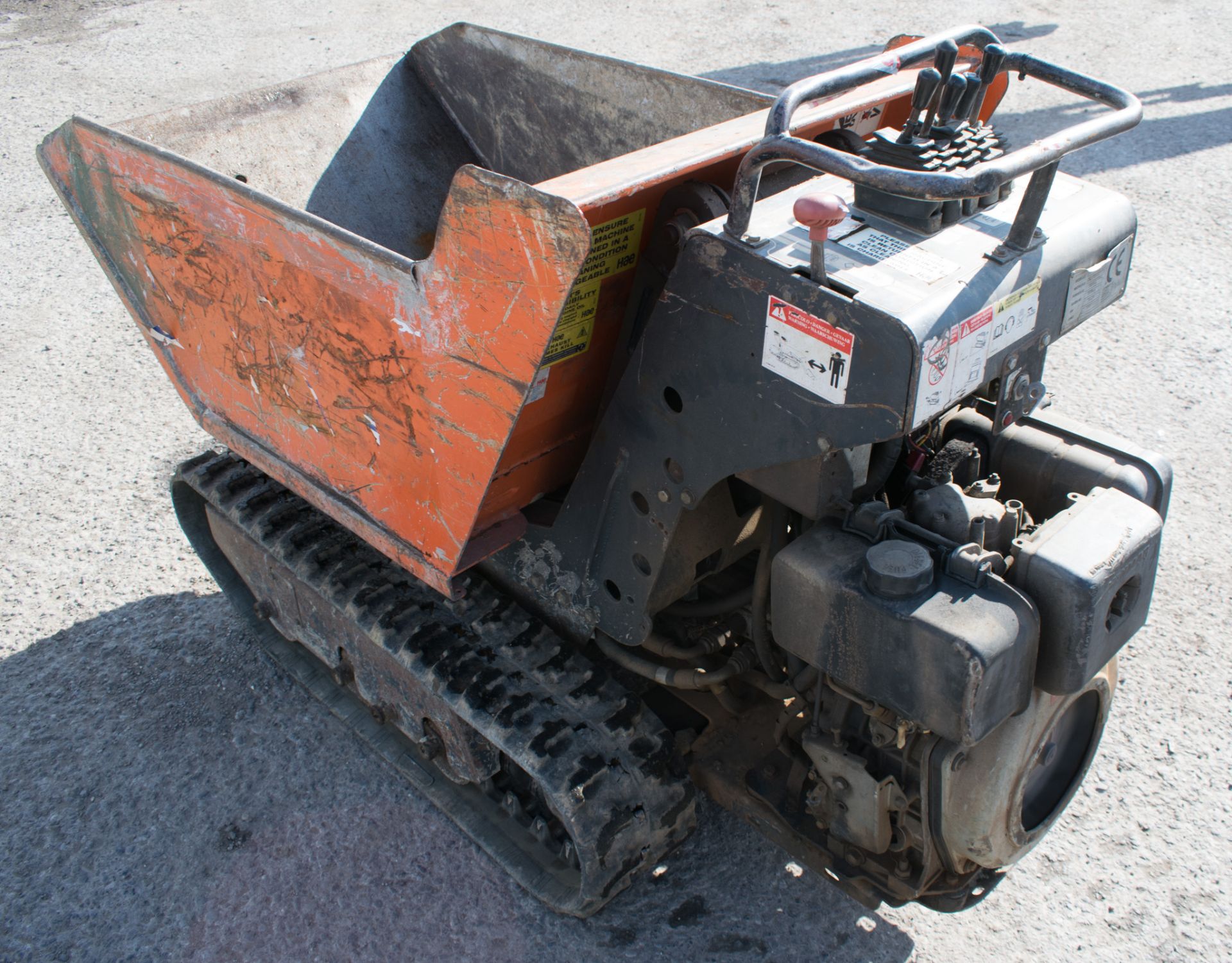 CORMIDI C6.50 TWHTD diesel driven walk behind high tip rubber tracked dumper Year: 2007 S/N: - Image 4 of 4