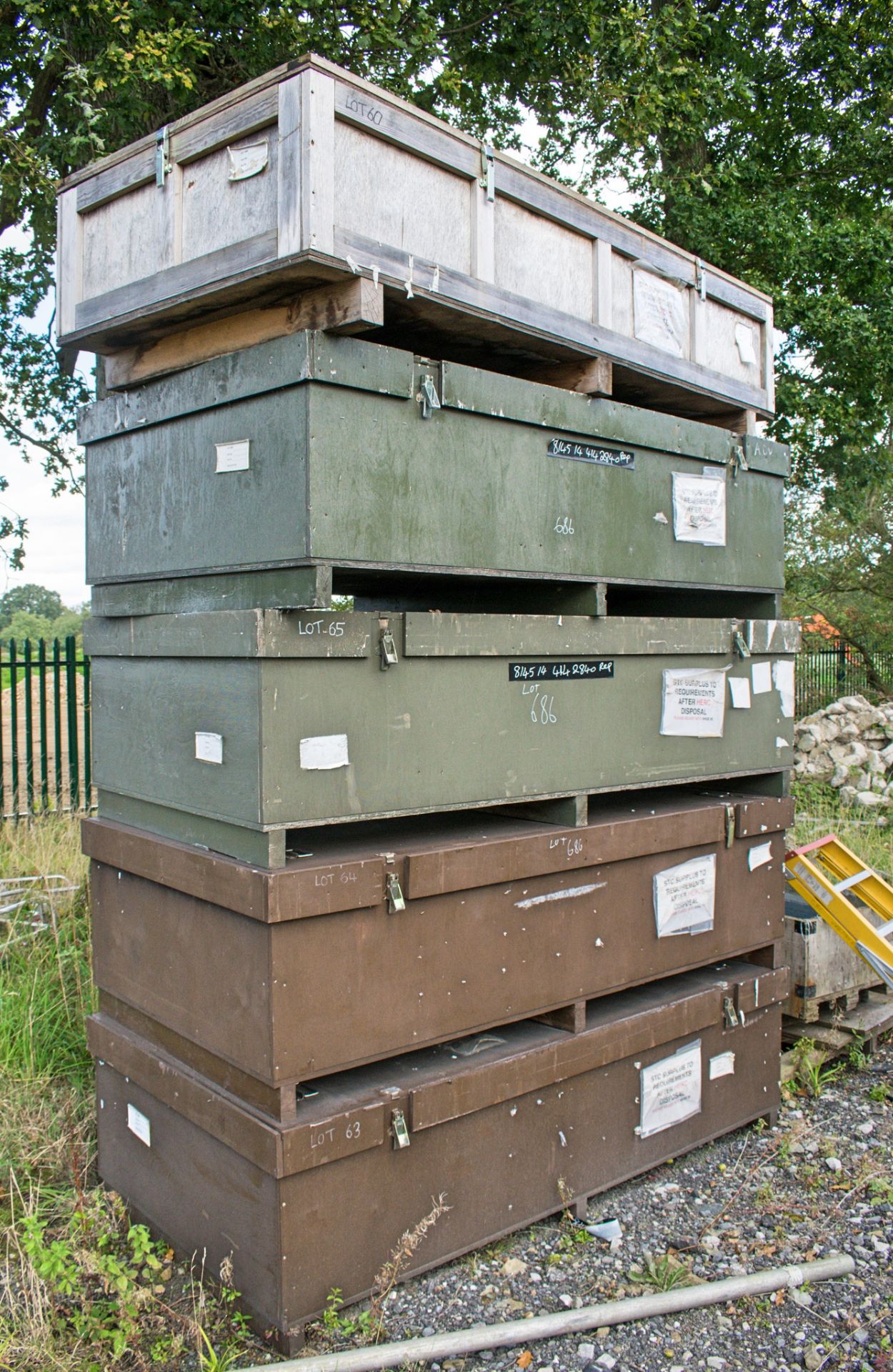 5 timber boxes