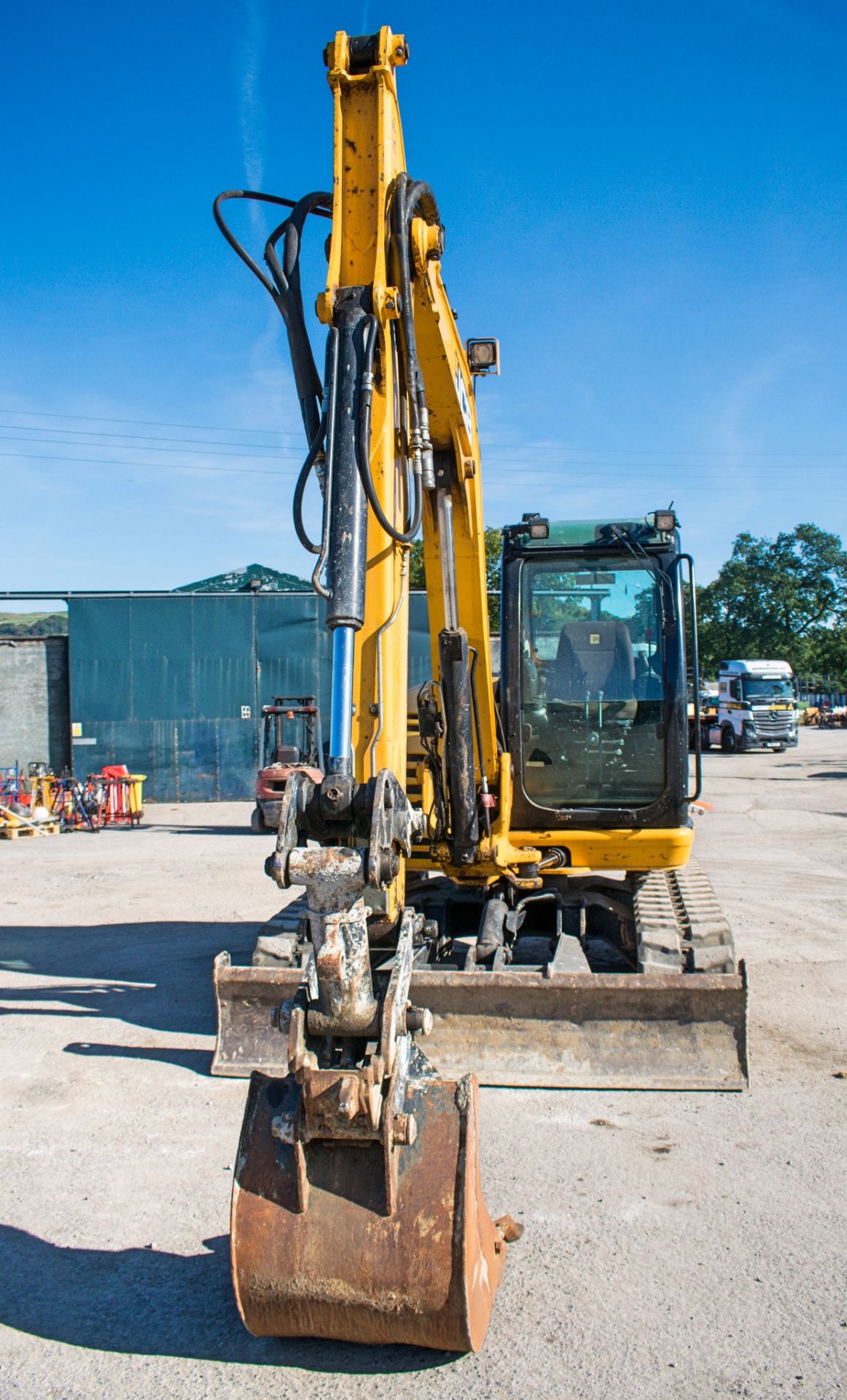 JCB 8085 ZTS 8.5 tonne rubber tracked excavator Year: 2013 S/N: 1073047 Recorded Hours: 95075 (Clock - Bild 5 aus 19