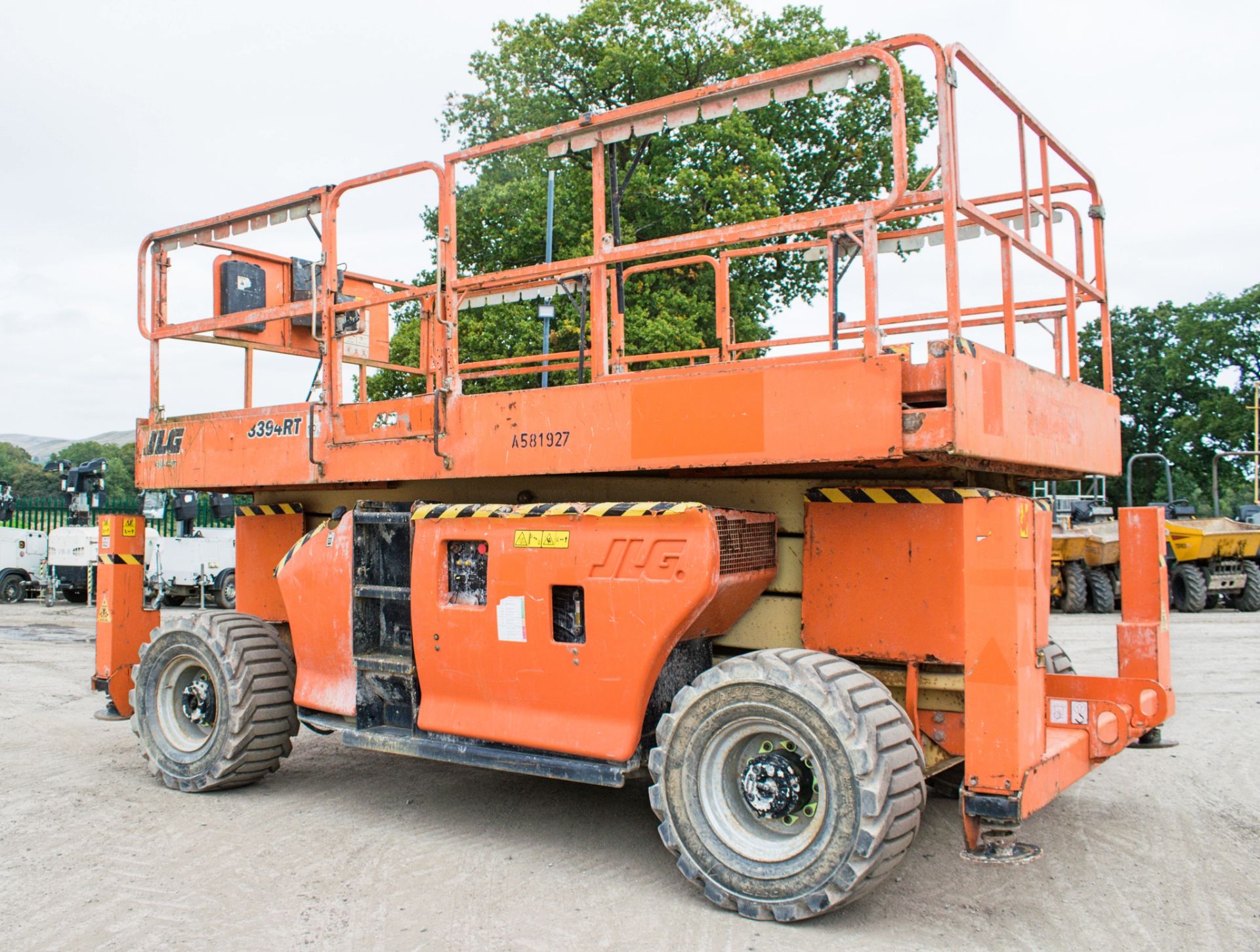 JLG 3594RT diesel driven 4x4 scissor lift Year: 2012 S/N: 210712 Recorded Hours: 641 A581927