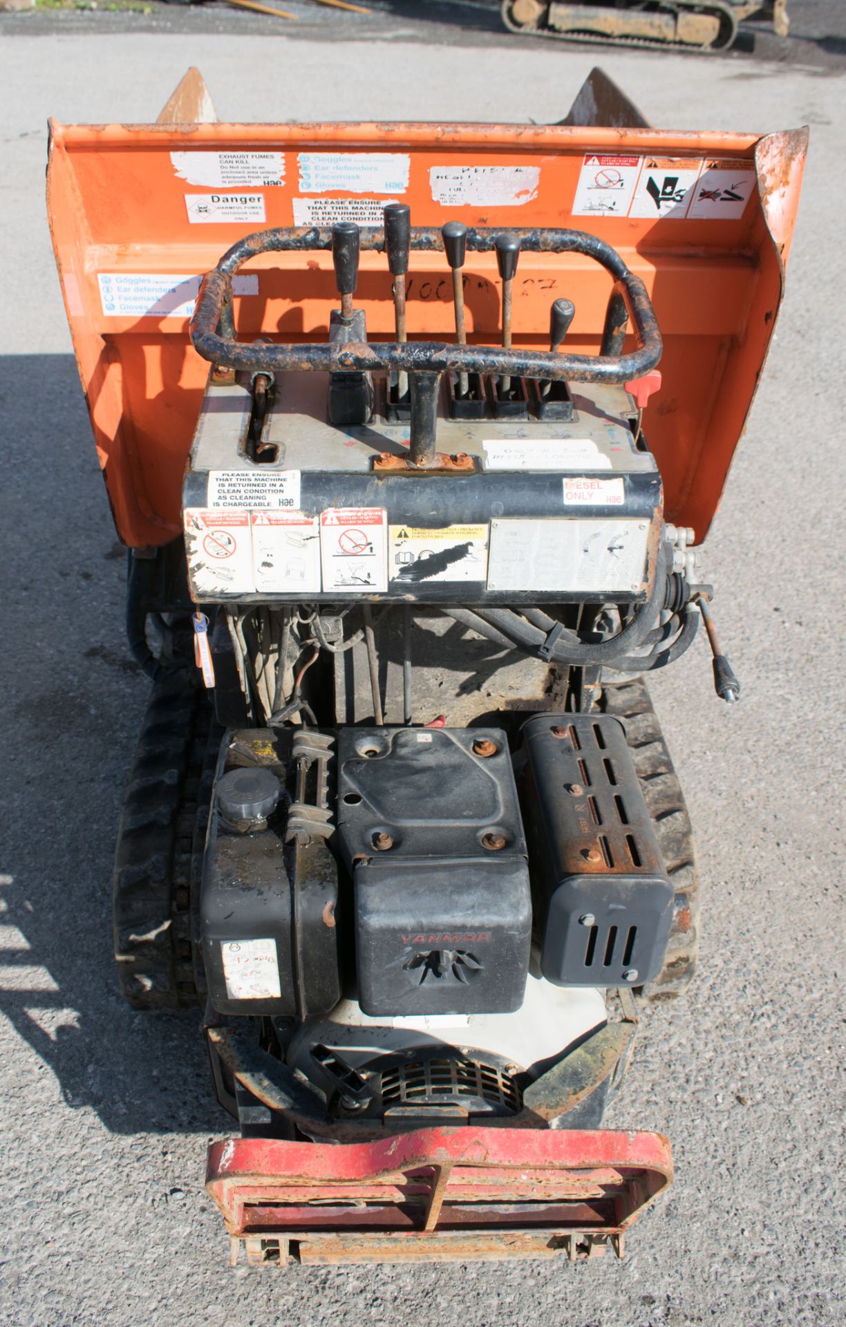 CORMIDI C10.80 DHT diesel driven walk behind self loading high tip rubber tracked dumper Year: - Image 3 of 5