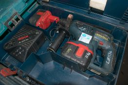 BOSCH 24 volt SDS rotary hammer drill Complete with 2 batteries, charger and carry case