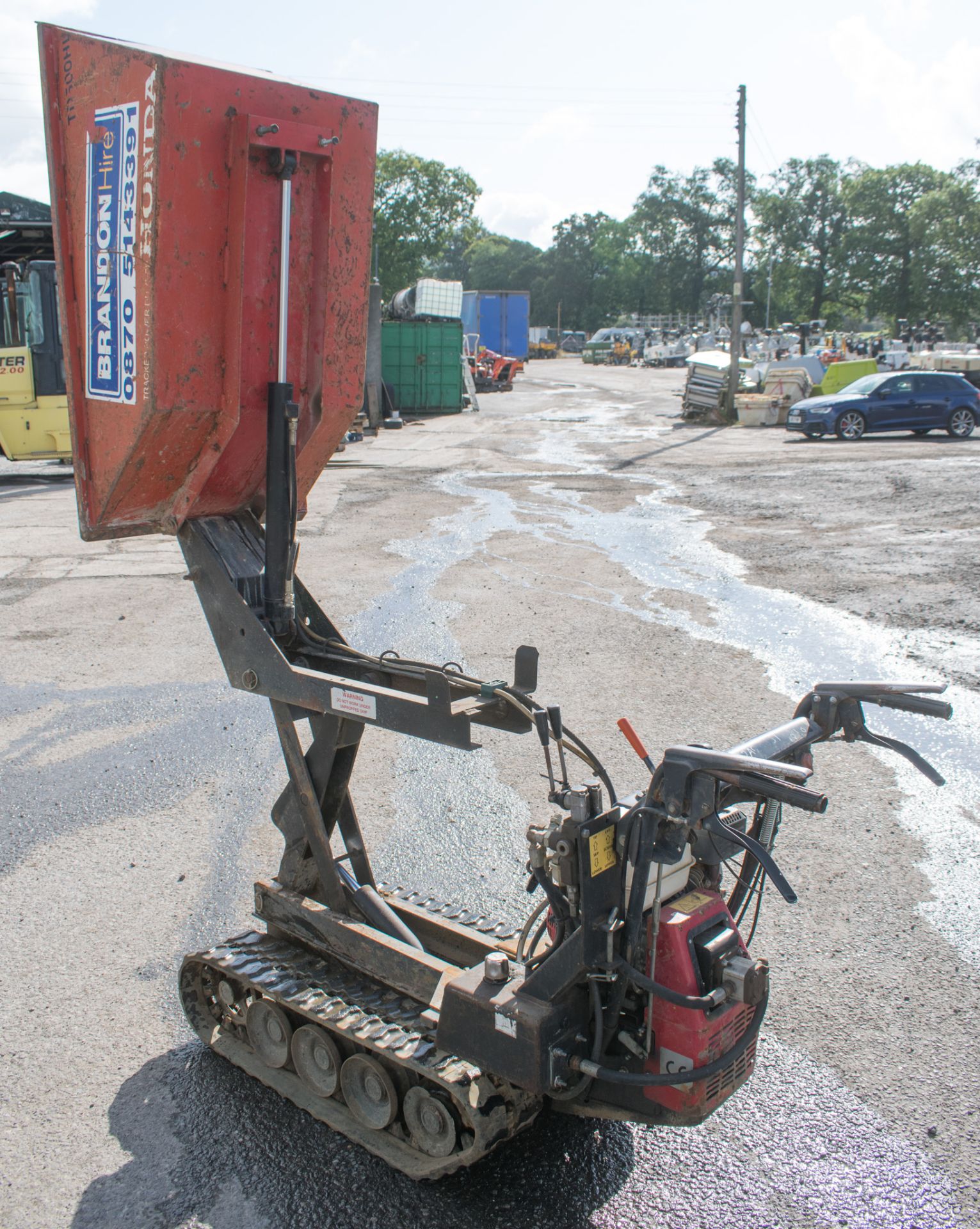 JOHNSON TD 500HL petrol driven walk behind high tip rubber tracked dumper Year: 2006 S/N: 1367 - Image 2 of 2