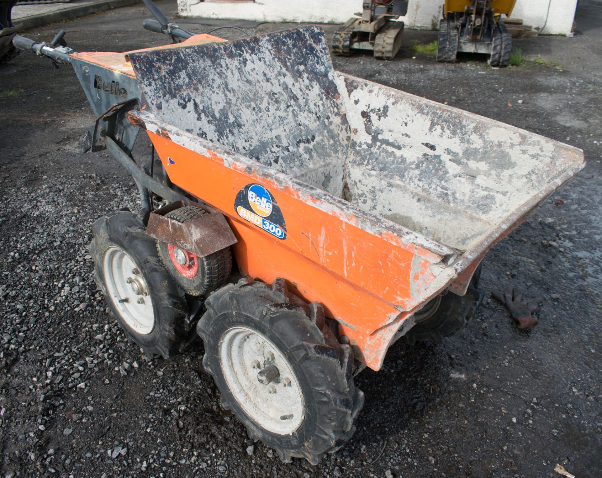 BELLE BMD 300 petrol driven walk behind powered barrow Year: 2007 S/N: 41603 - Image 2 of 3