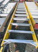12 tread glass fibre framed step ladder