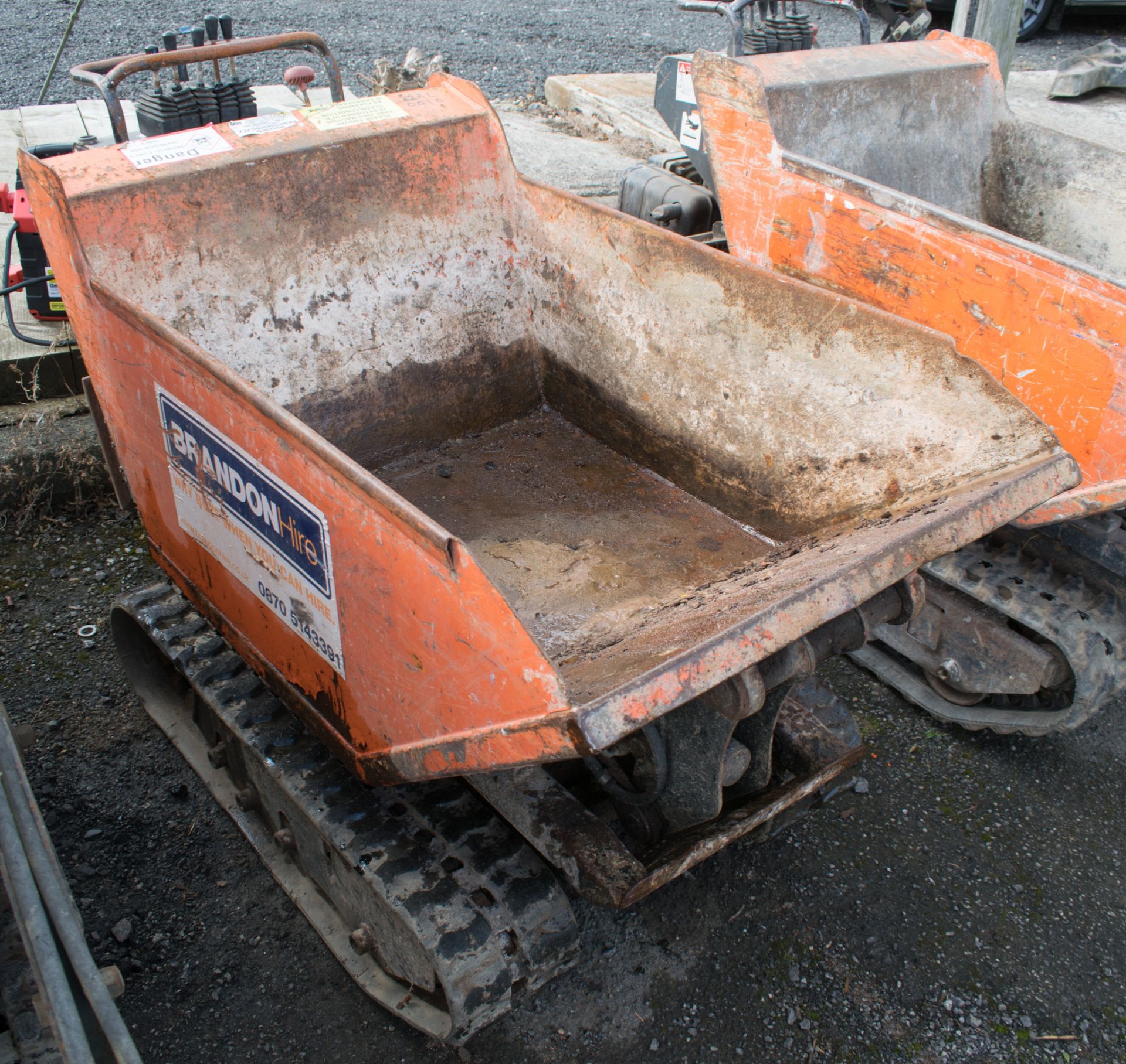 CORMIDI C6.50 TWHTD diesel driven walk behind high tip rubber tracked dumper Year: 2007 S/N: - Image 4 of 4