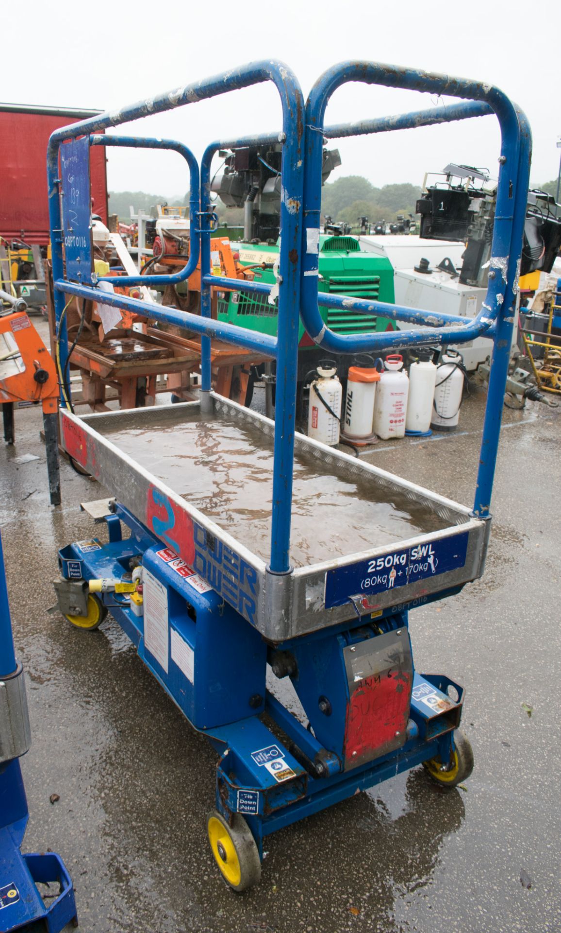 POWER TOWER battery electric scissor lift Year: 2009 08PT0116 - Image 2 of 2