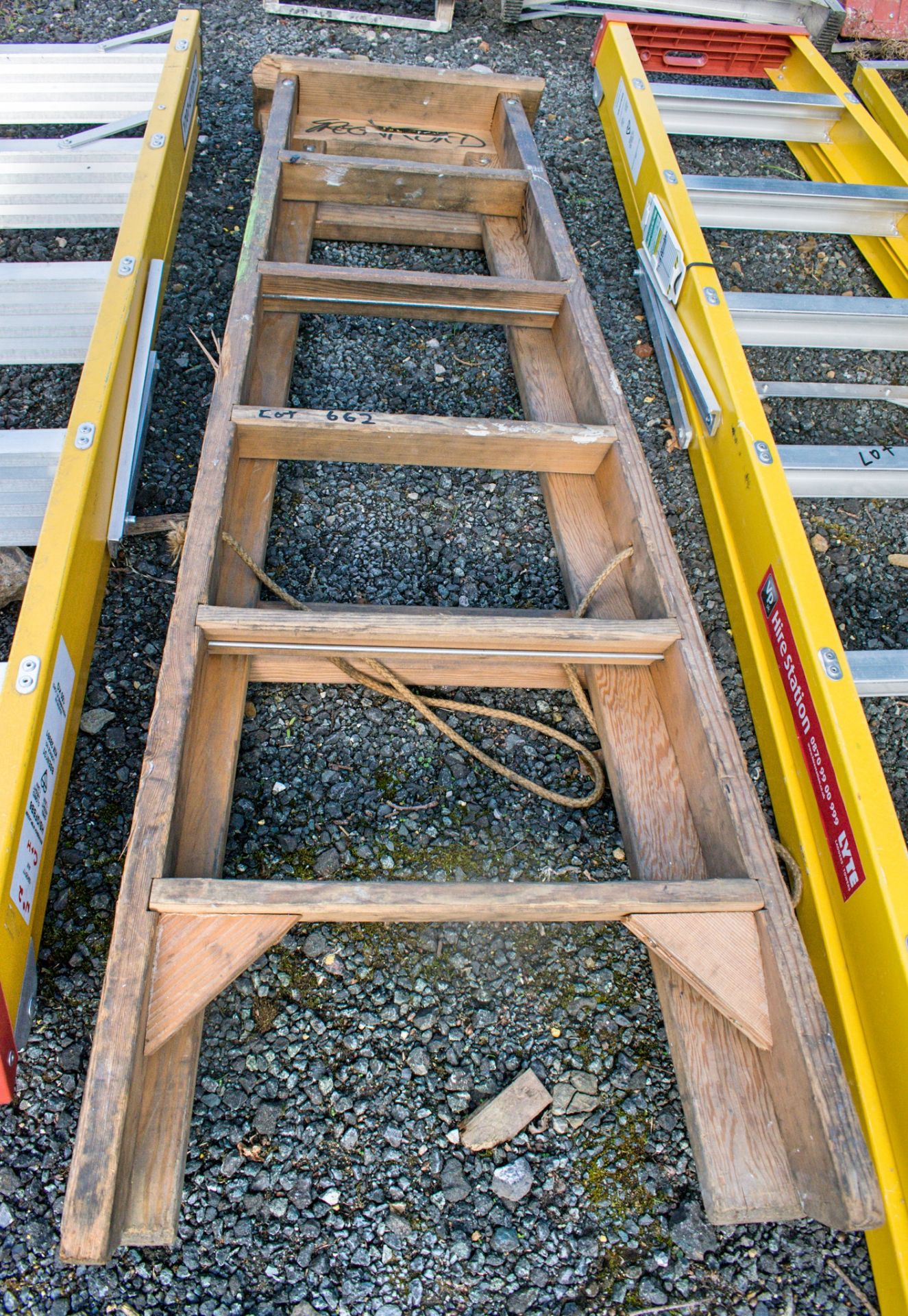 Timber step ladder