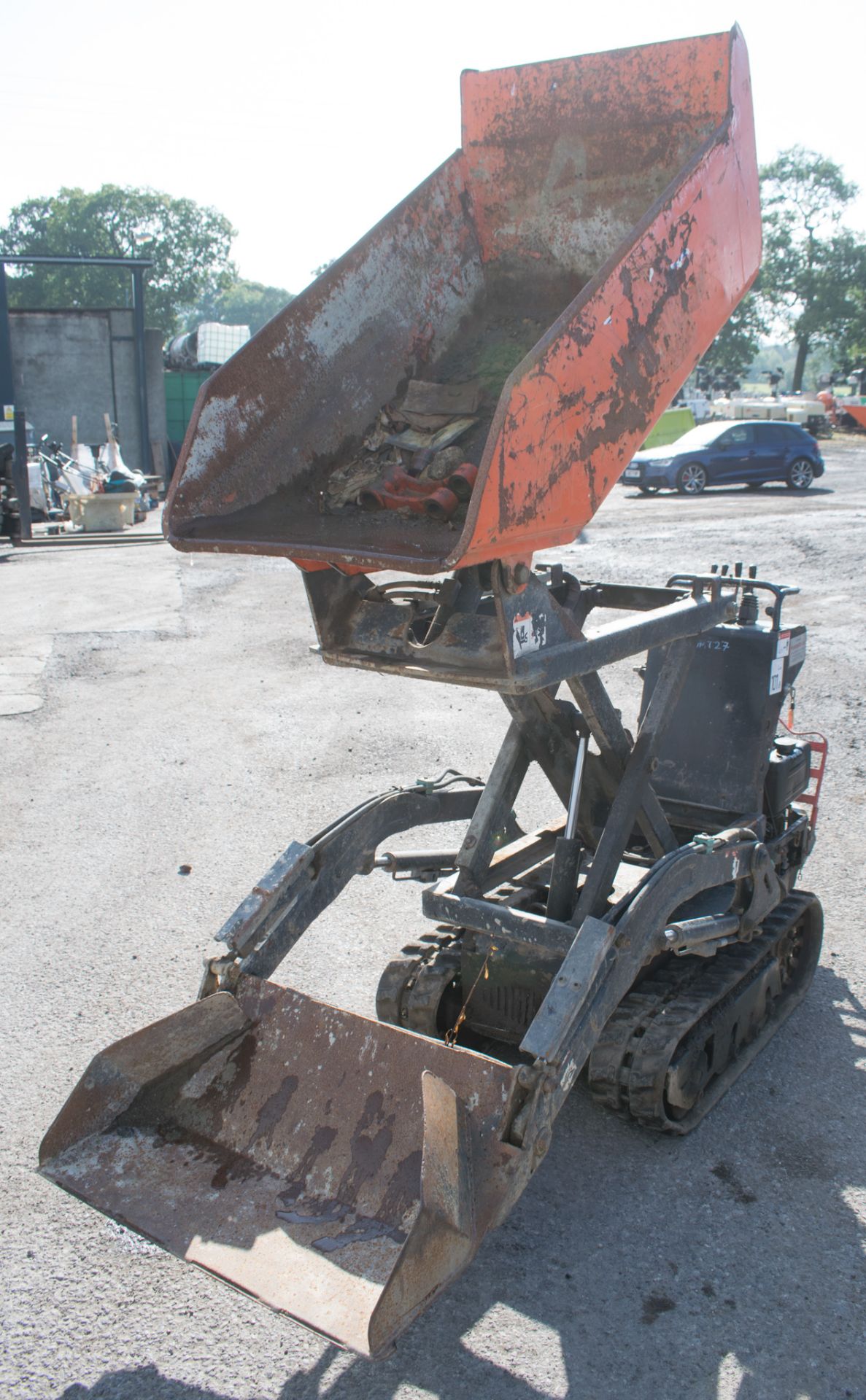 CORMIDI C10.80 DHT diesel driven walk behind self loading high tip rubber tracked dumper Year: - Image 2 of 5