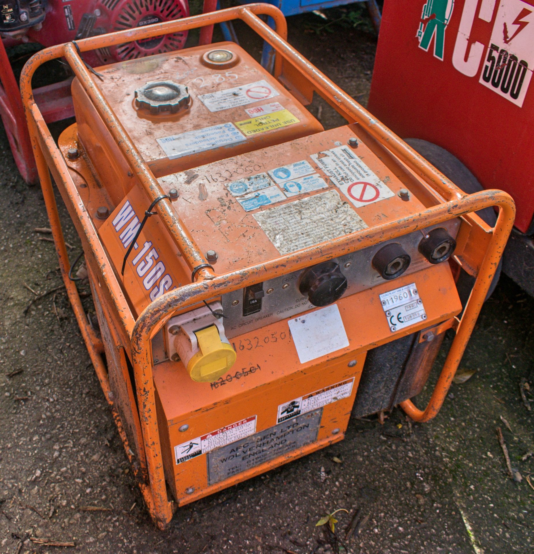 ARC-GEN WM-150 petrol driven welder/generator