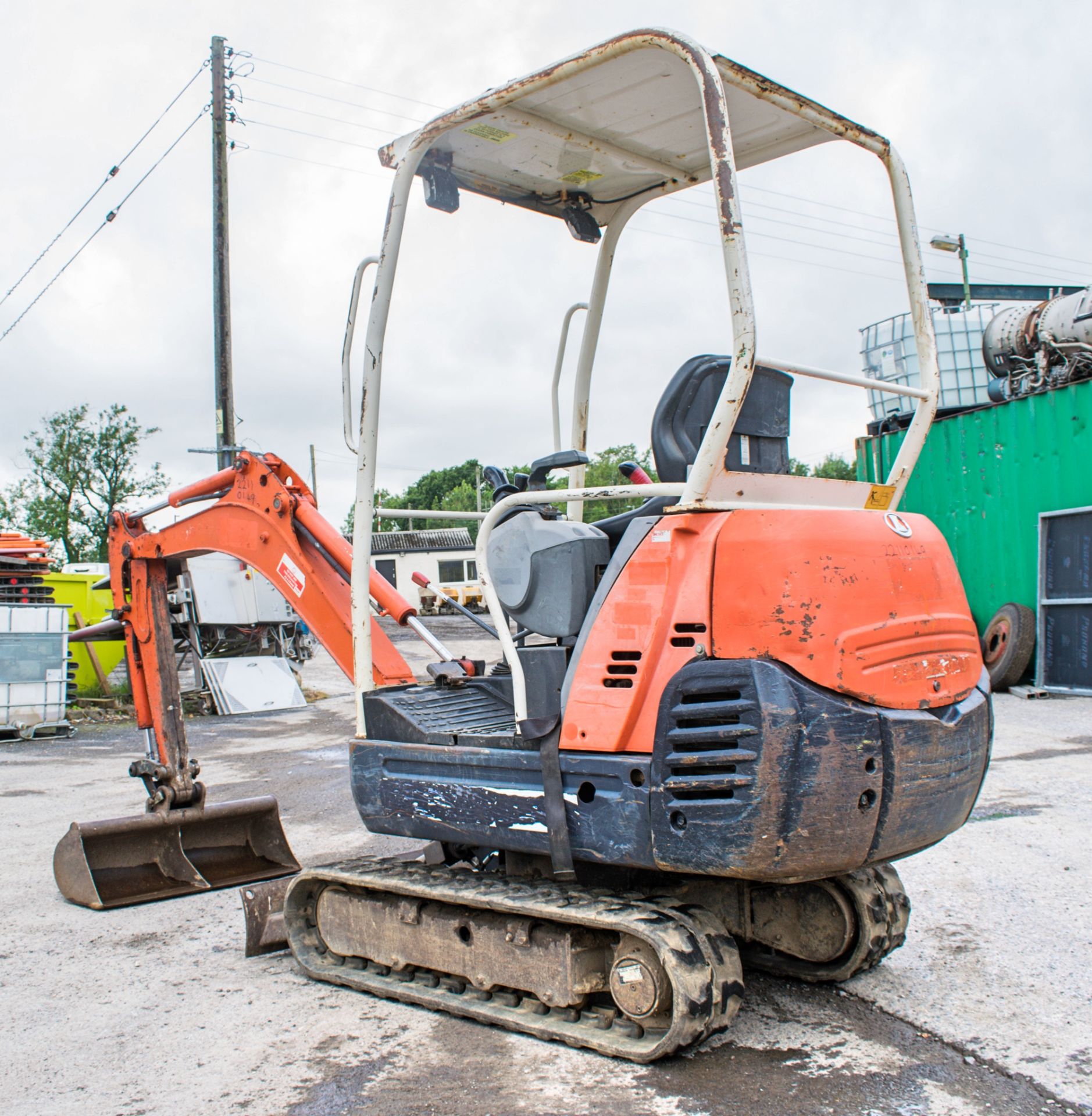 Kubota KX36-3 1.5 tonne rubber tracked mini excavator Year: 2005 S/N: 37056102 Recorded Hours: - Image 3 of 11