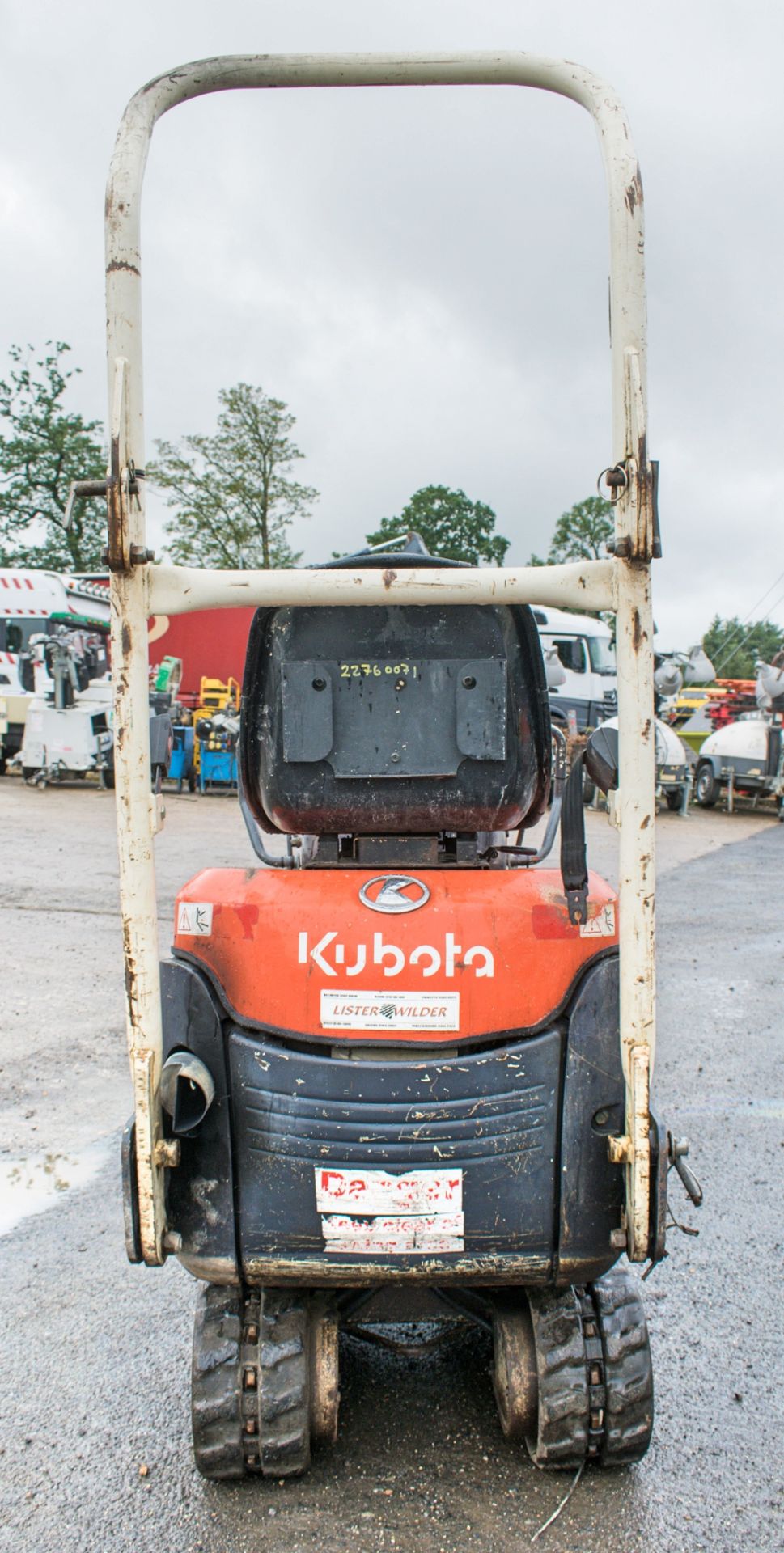 Kubota K008-3 0.8 tonne rubber tracked micro excavator Year: 2008 S/N: 18177 Recorded Hours: 2471 - Bild 6 aus 13