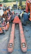 Long reach pallet truck