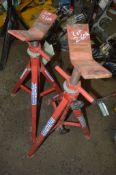 Pair of pipe/axle stands