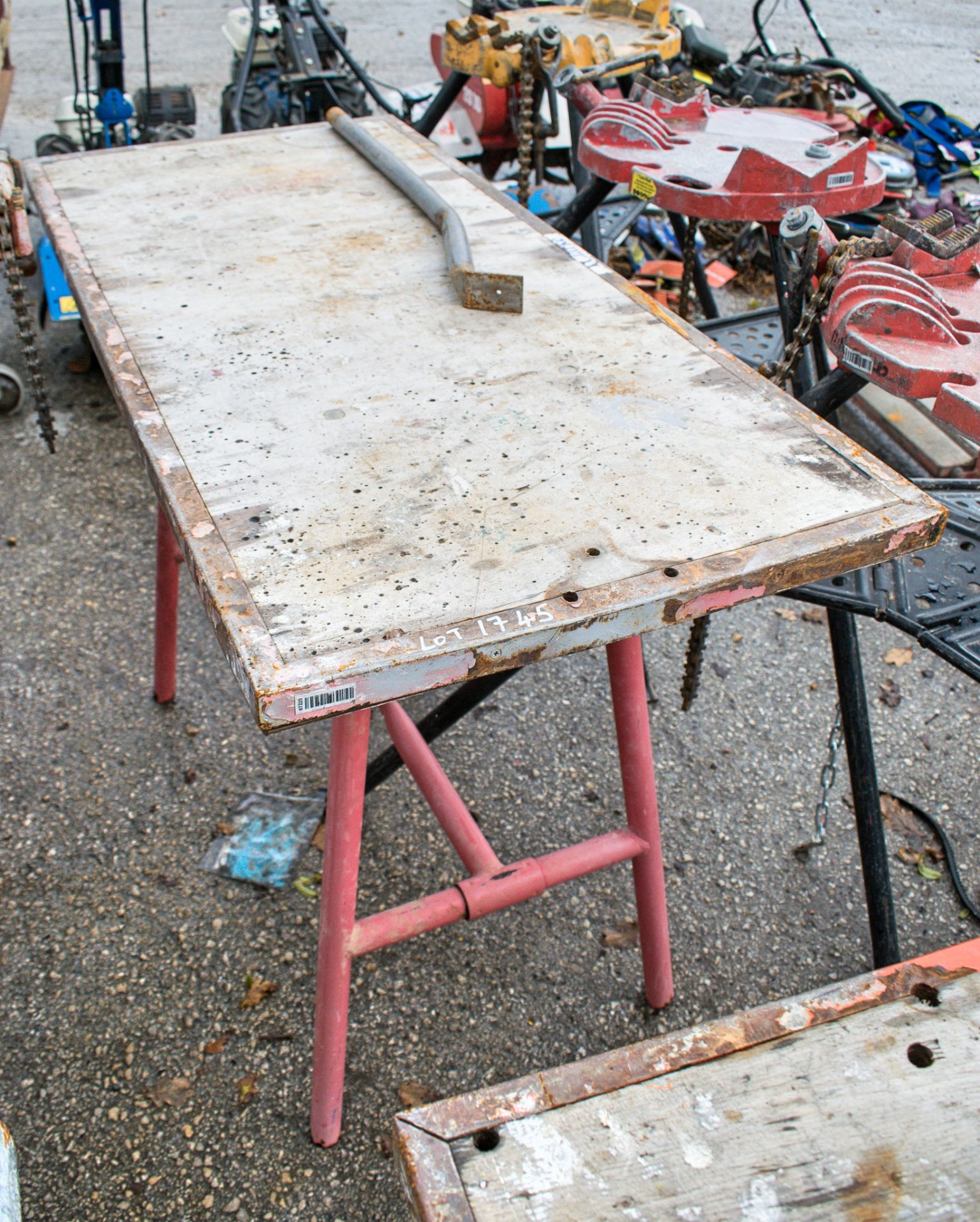 Collapsible site work bench