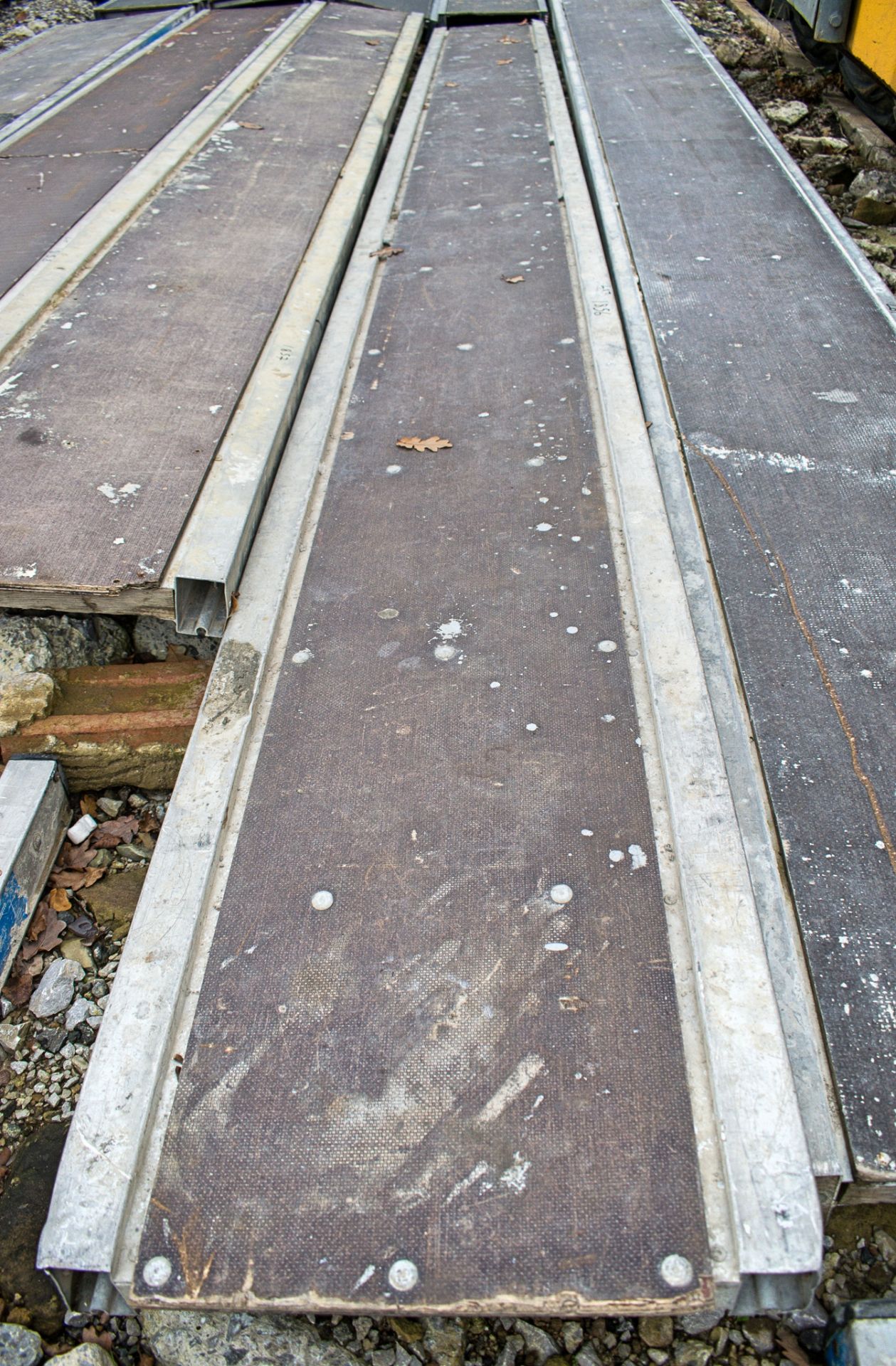 Aluminium staging board approximately 16ft long