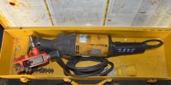 REMS TIGER 110 volt pipe saw Complete with carry case