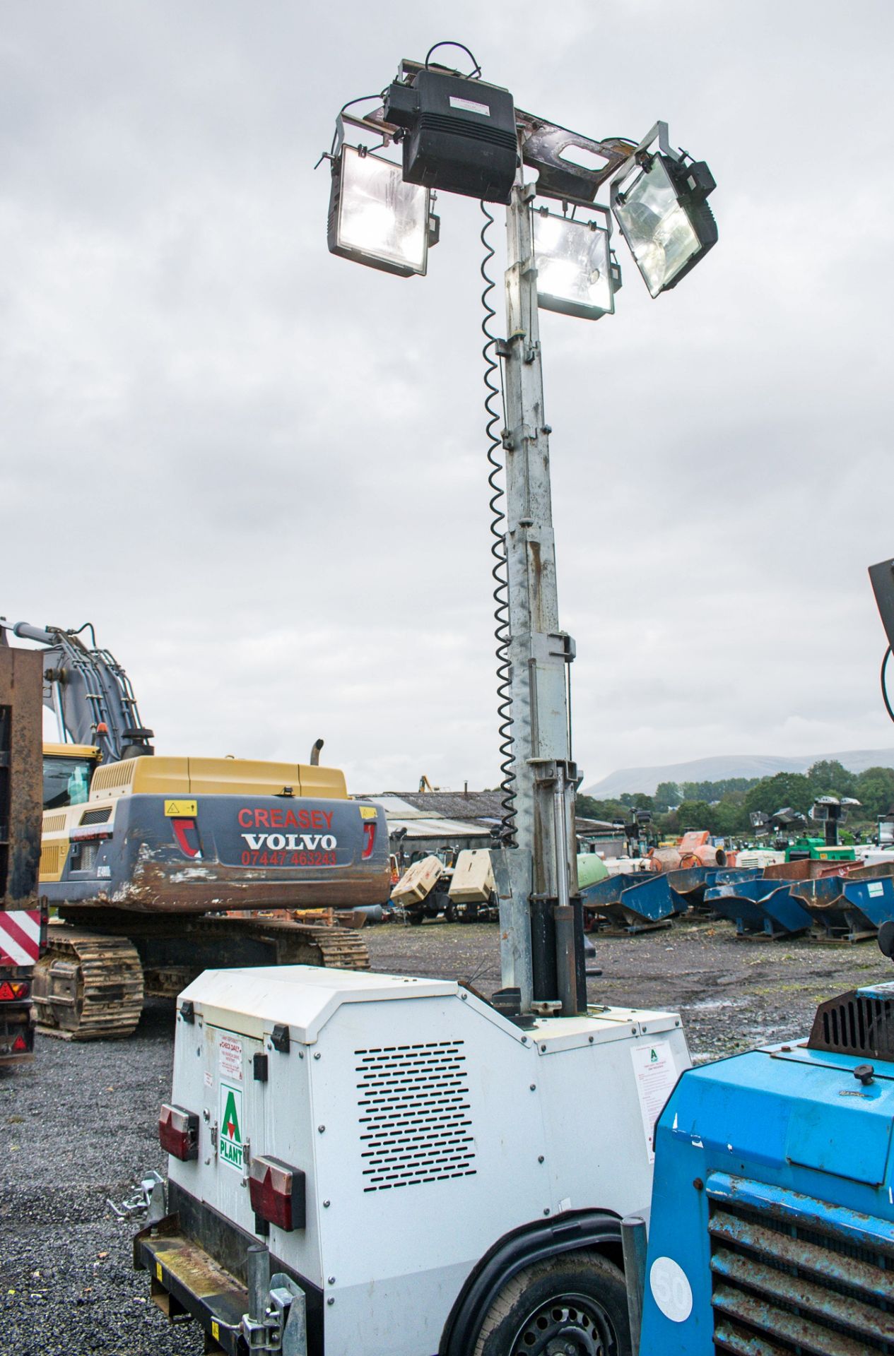 SMC TL-90 diesel driven mobile lighting tower Year: 2012 S/N: 1210010 Recorded Hours: 1155 A380205 - Image 6 of 9