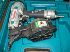 Makita pneumatic nail gun c/w carry case