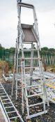 Zarges extending aluminium step ladder