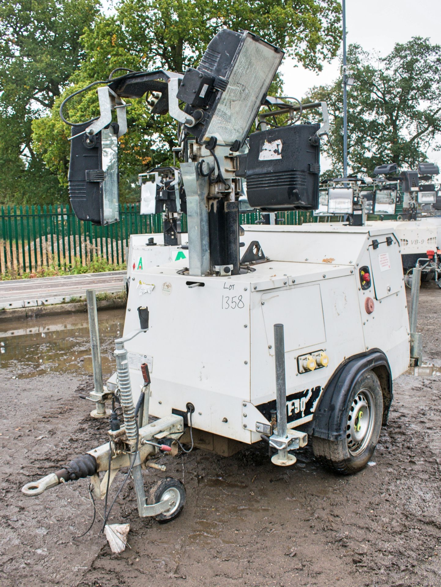 SMC TL-90 diesel driven mobile lighting tower Year: 2012 S/N: 1210029 Recorded Hours: 2887 R380231 - Image 2 of 8