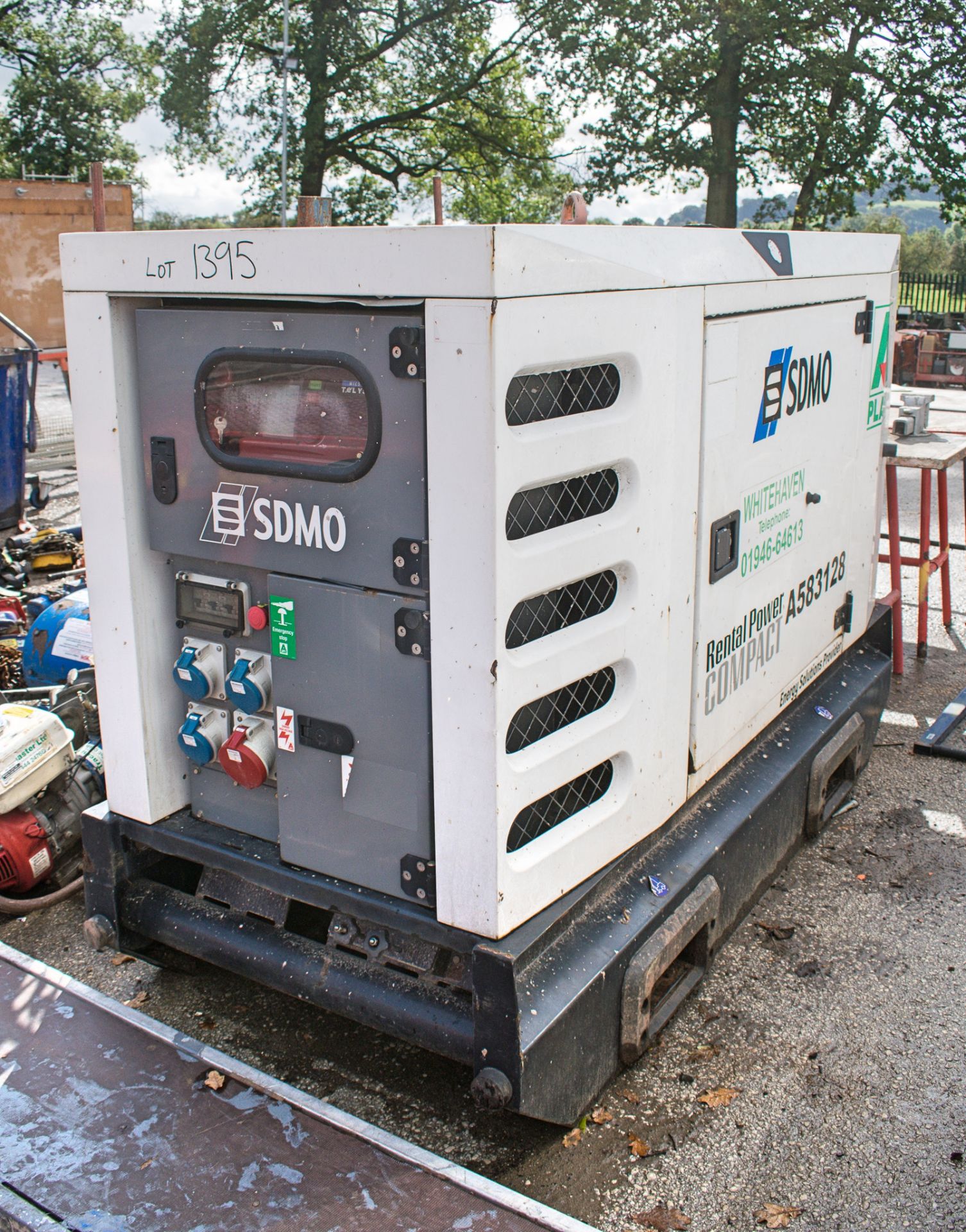 SDMO R33 33 kva diesel driven generator Year: 2012 S/N: Recorded Hours: 22,453 A583128