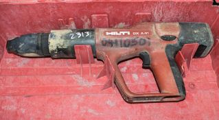 Hilti DXA41 cordless nail gun c/w carry case ** No battery or charger **