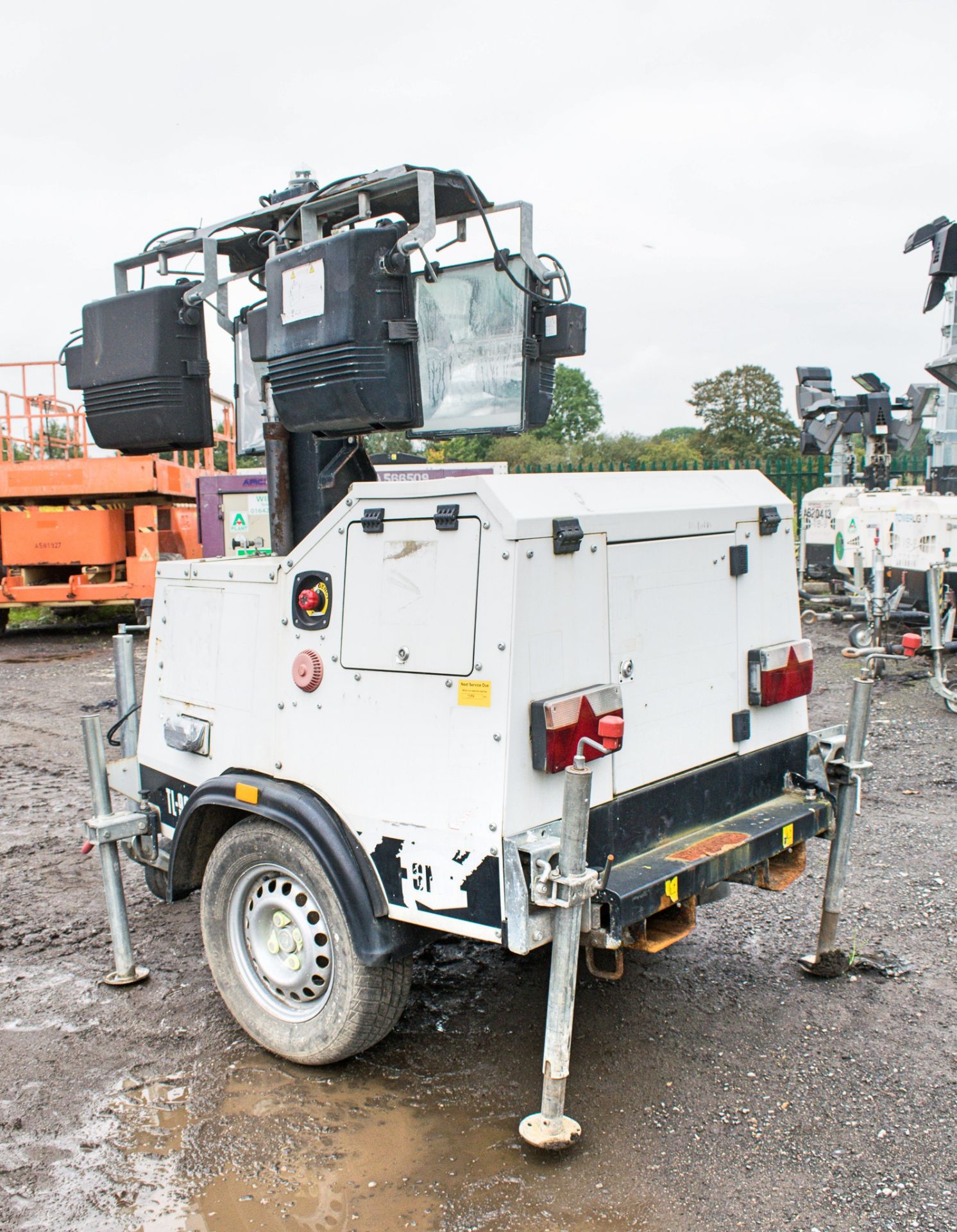 SMC TL-90 diesel driven mobile lighting tower Year: 2014 S/N: 1410660 Recorded Hours: 7195 - Image 3 of 6