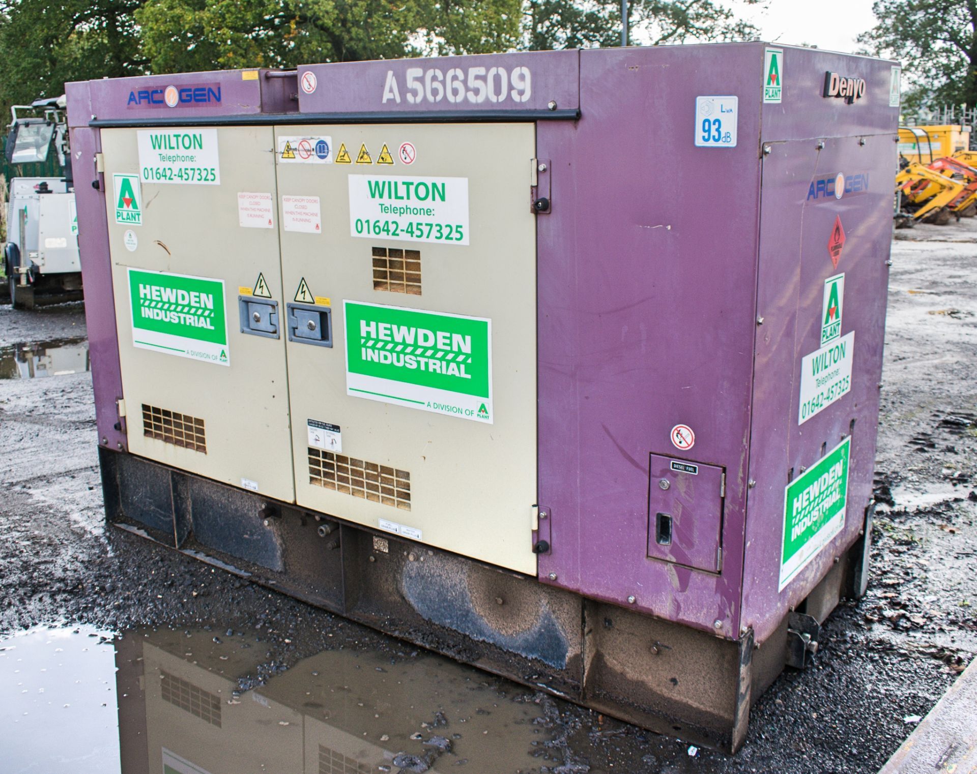 Denyo DCA-70 50 kva diesel driven generator Year: 2011 S/N: 3849695 Recorded Hours: 13,816 A566509