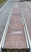 Aluminium staging board approximately 16ft long