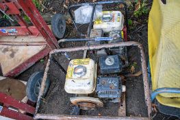 2 - petrol driven water pumps ** Both with parts missing **