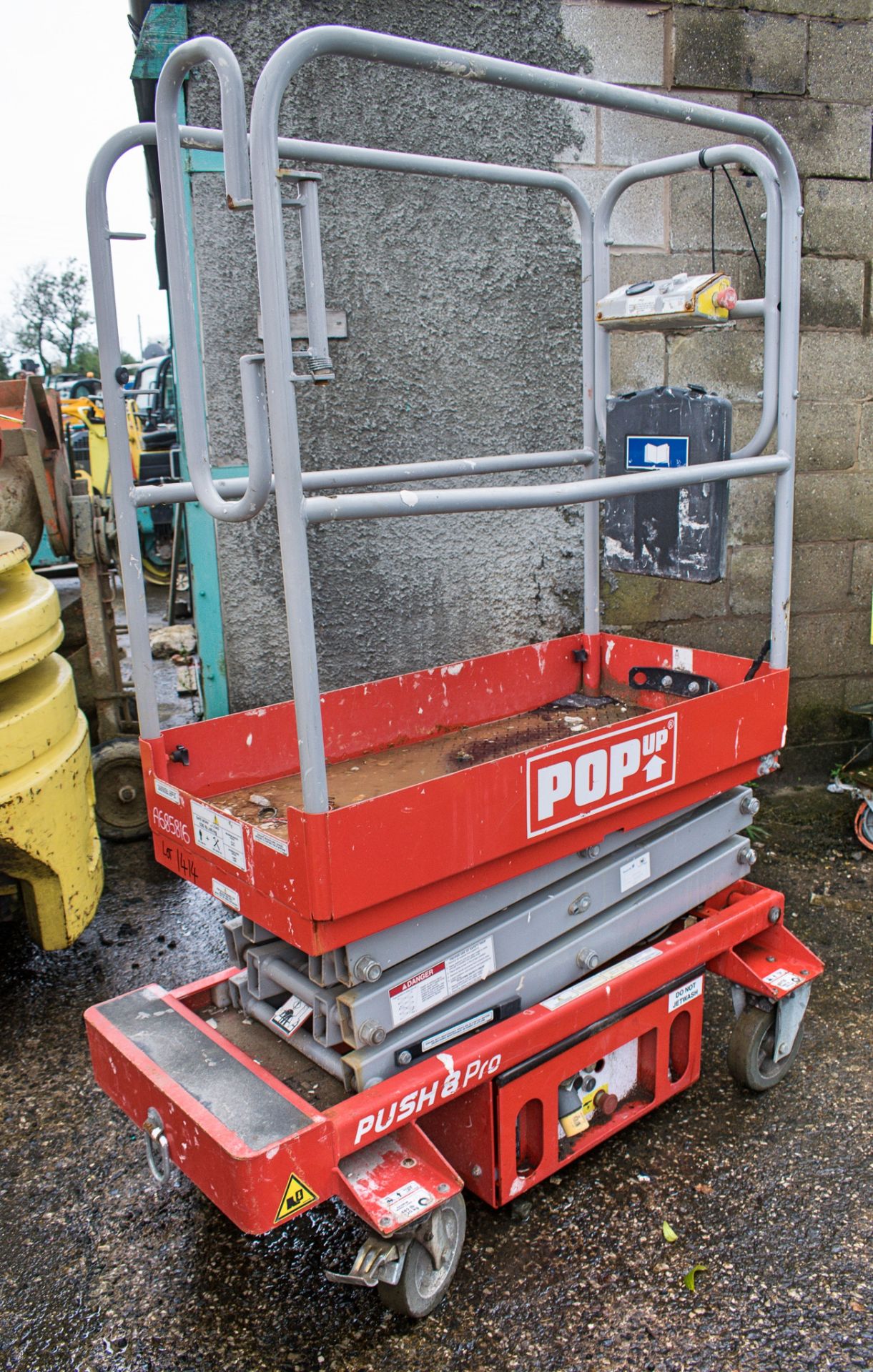 Pop-Up Push-8 Pro push around battery electric scissor lift A685816