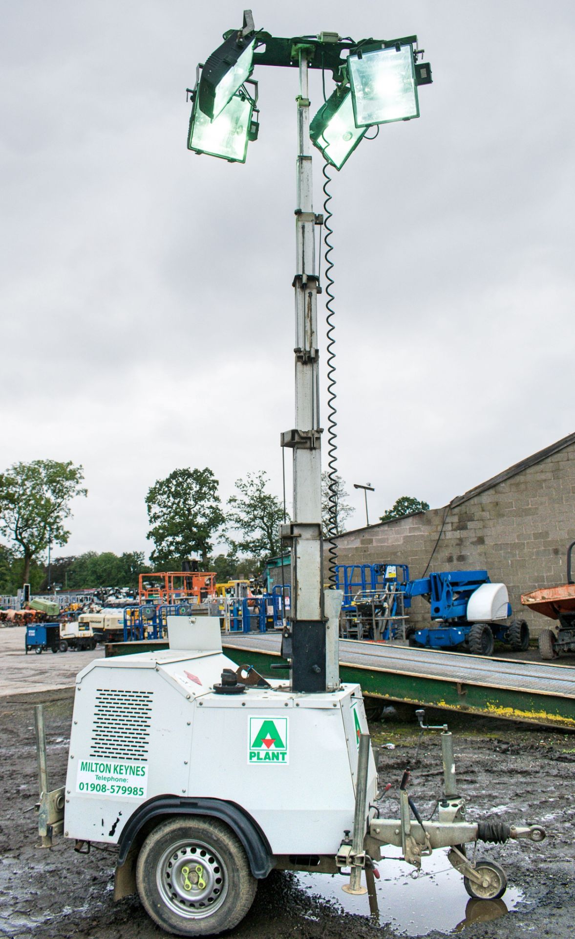 SMC TL-90 diesel driven mobile lighting tower Year: 2012 S/N: 1210028 Recorded Hours: 3563 R380230 - Image 6 of 8