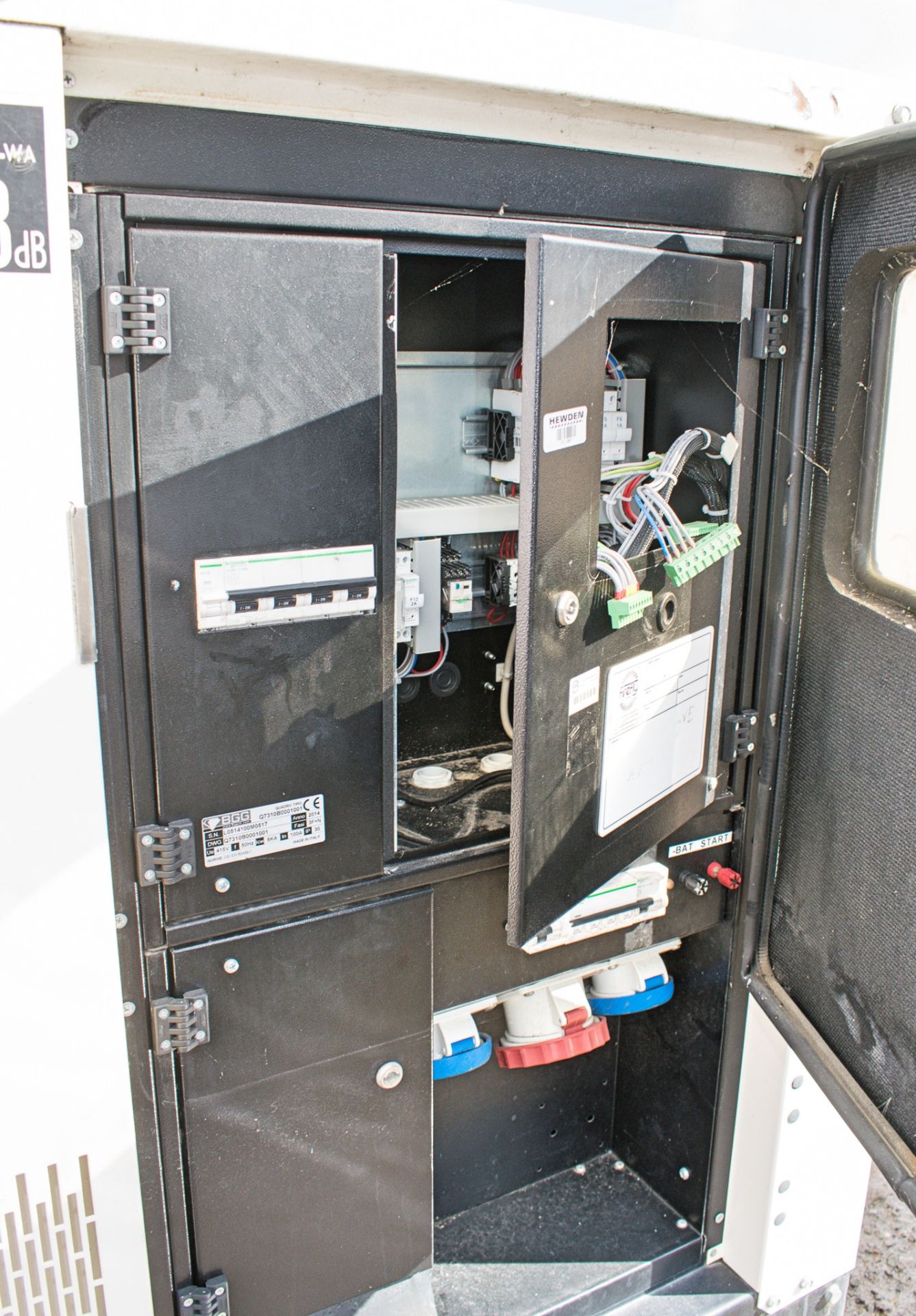 Bruno GX72 PE 60 kva diesel driven generator S/N: 1438175 5111867 ** Control panel missing ** - Image 7 of 7